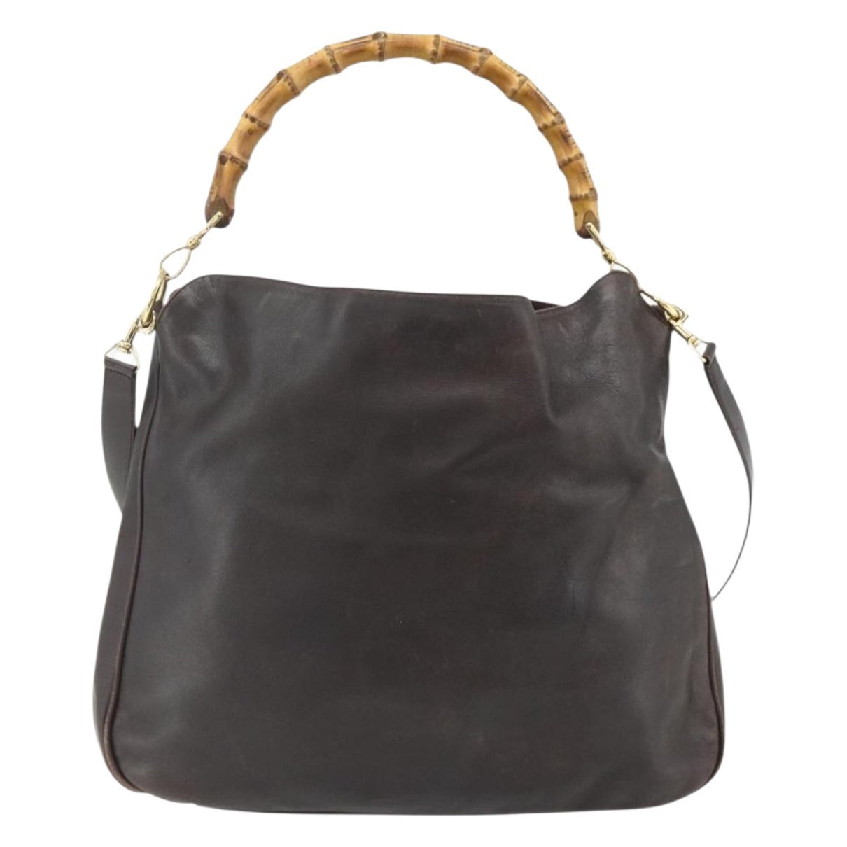 Bamboo leather handbag