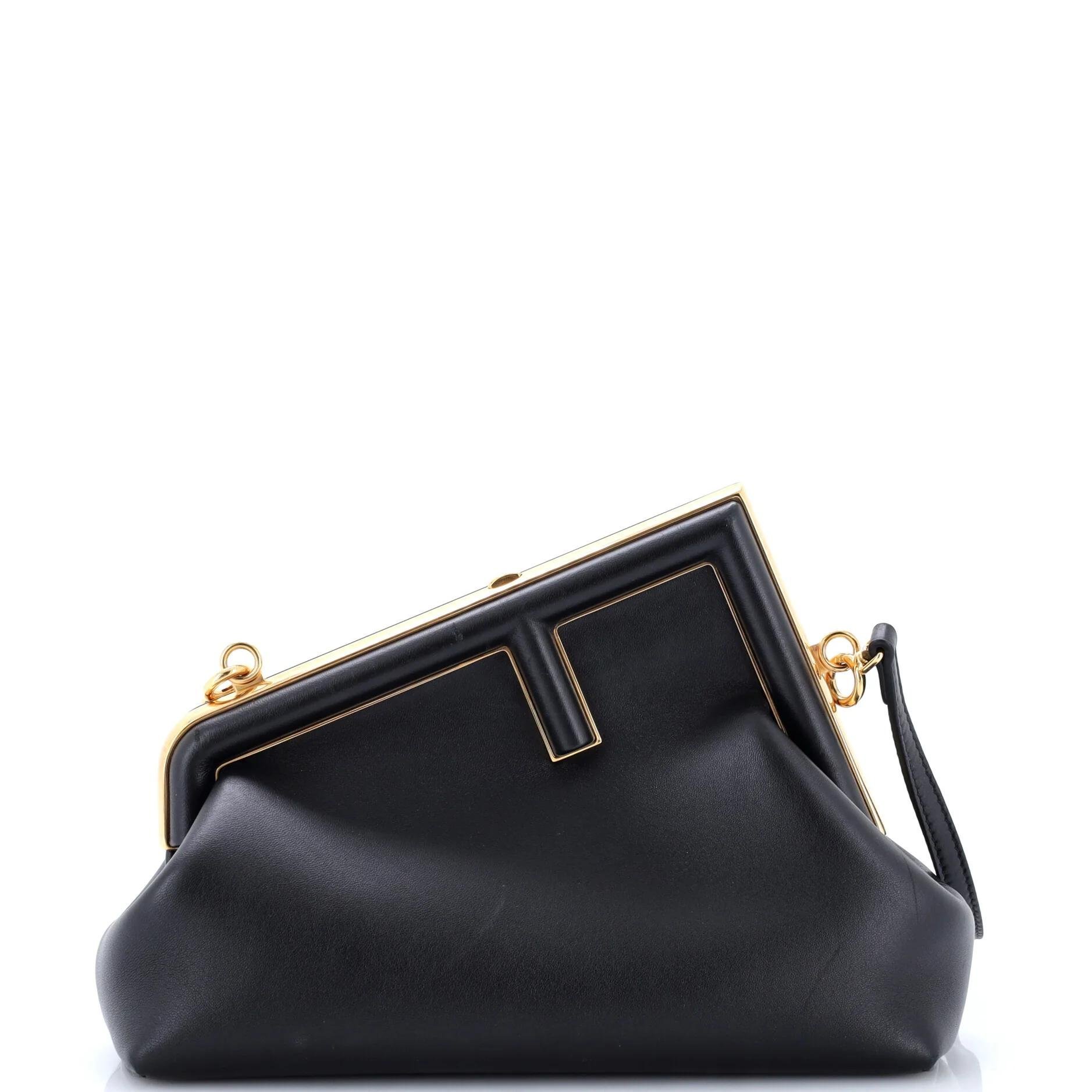 Leather clutch bag