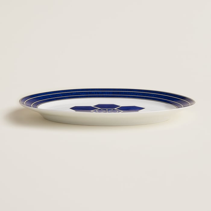 Sans Coloris Bleus d'Ailleurs Oval Platter, Large Model