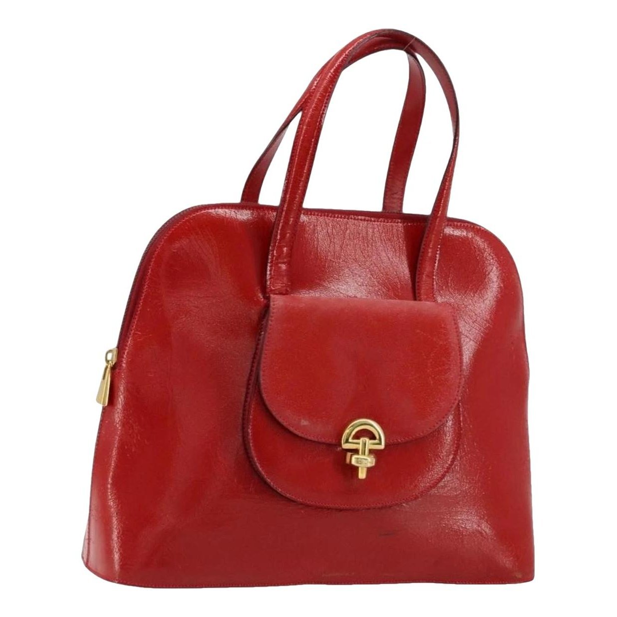 Patent leather handbag