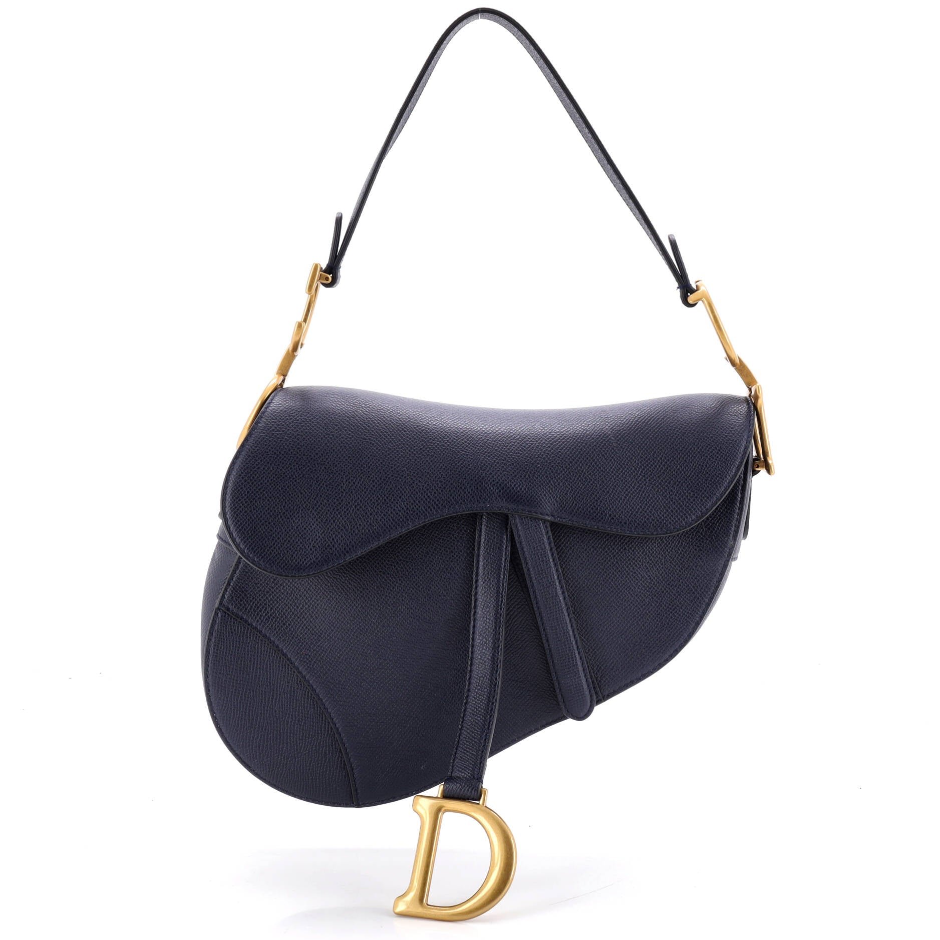 Saddle Handbag Leather Medium