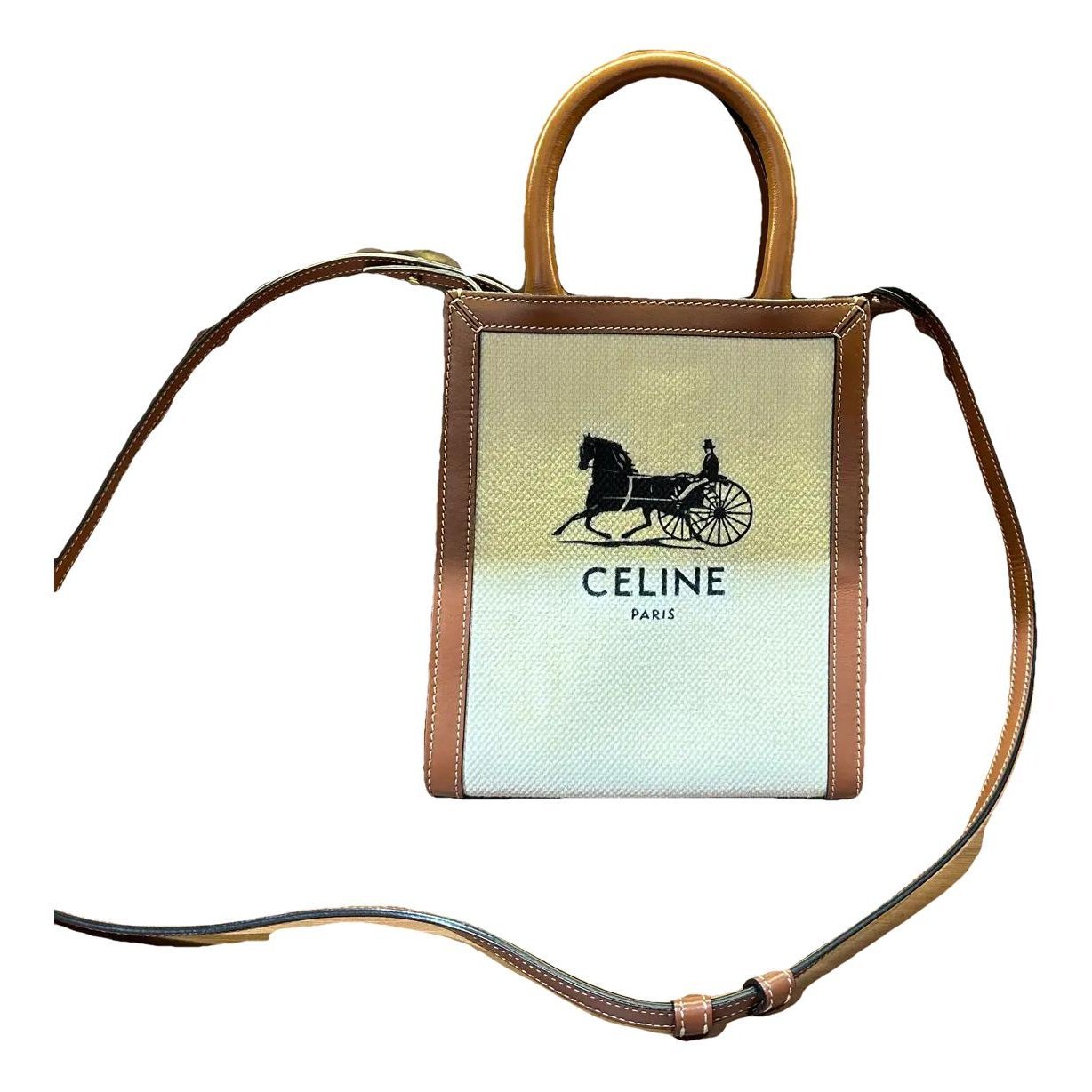 Cabas leather handbag