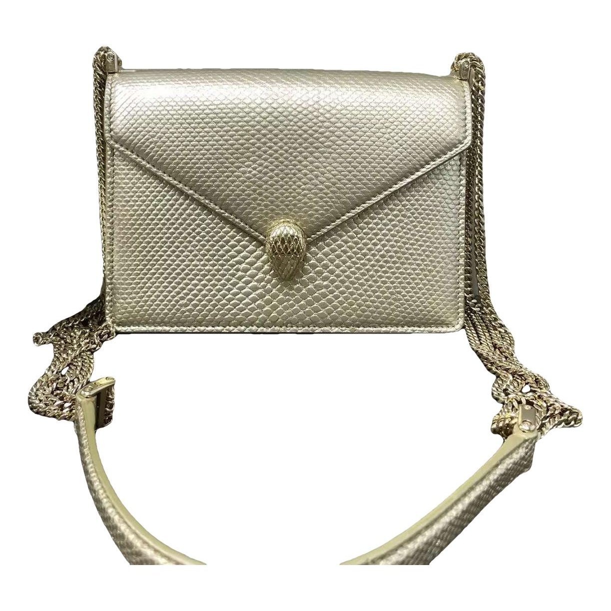 Serpenti leather handbag