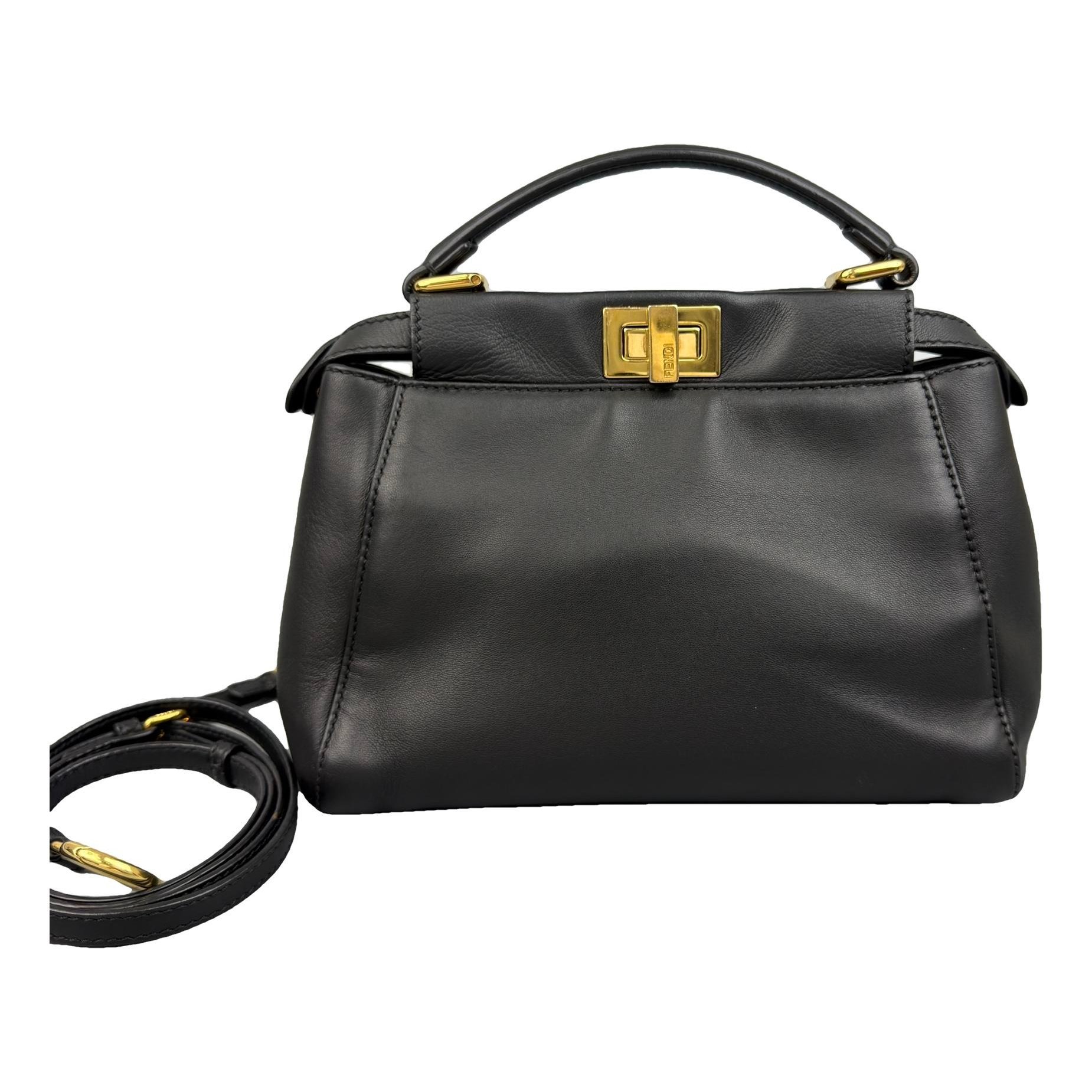 Peekaboo leather handbag