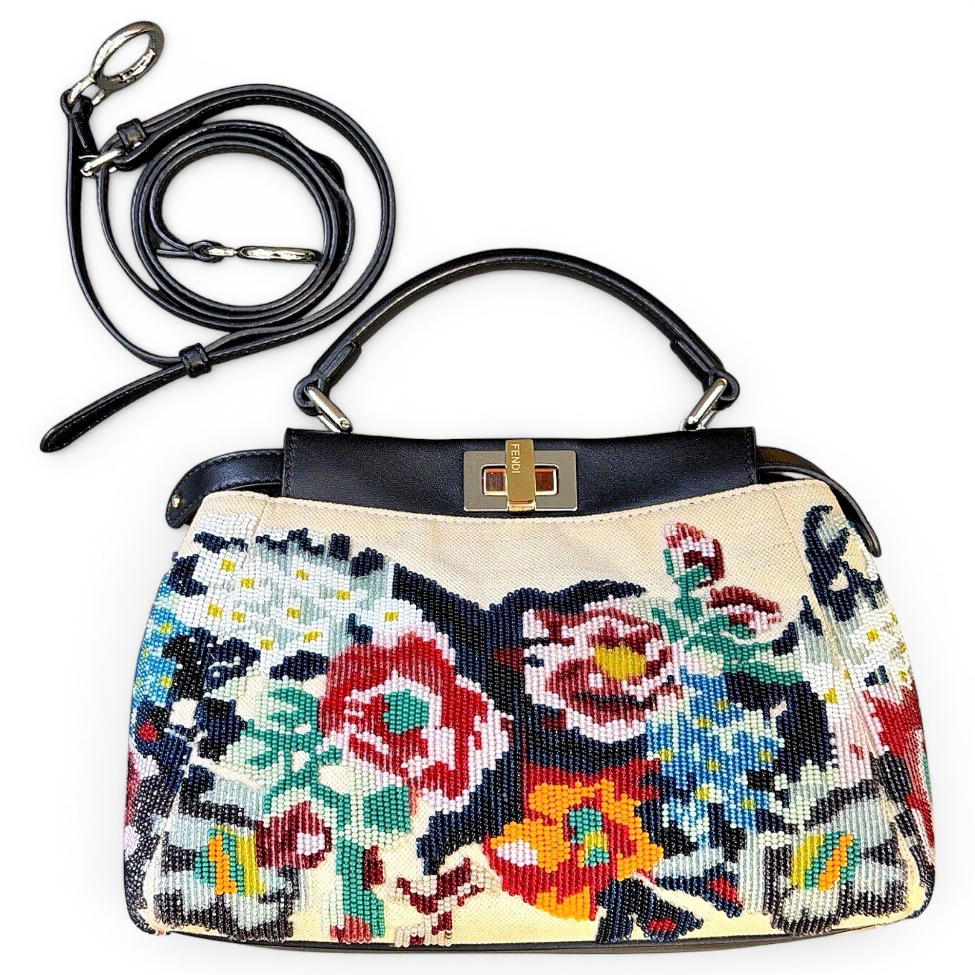 Peekaboo cloth handbag