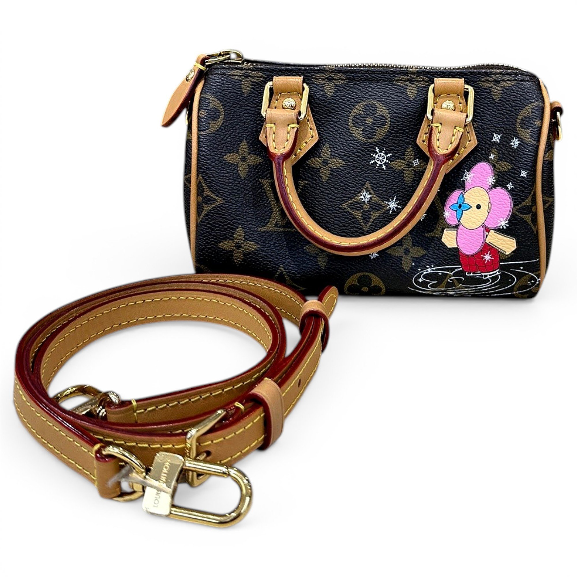 Nano Speedy / Mini HL leather handbag