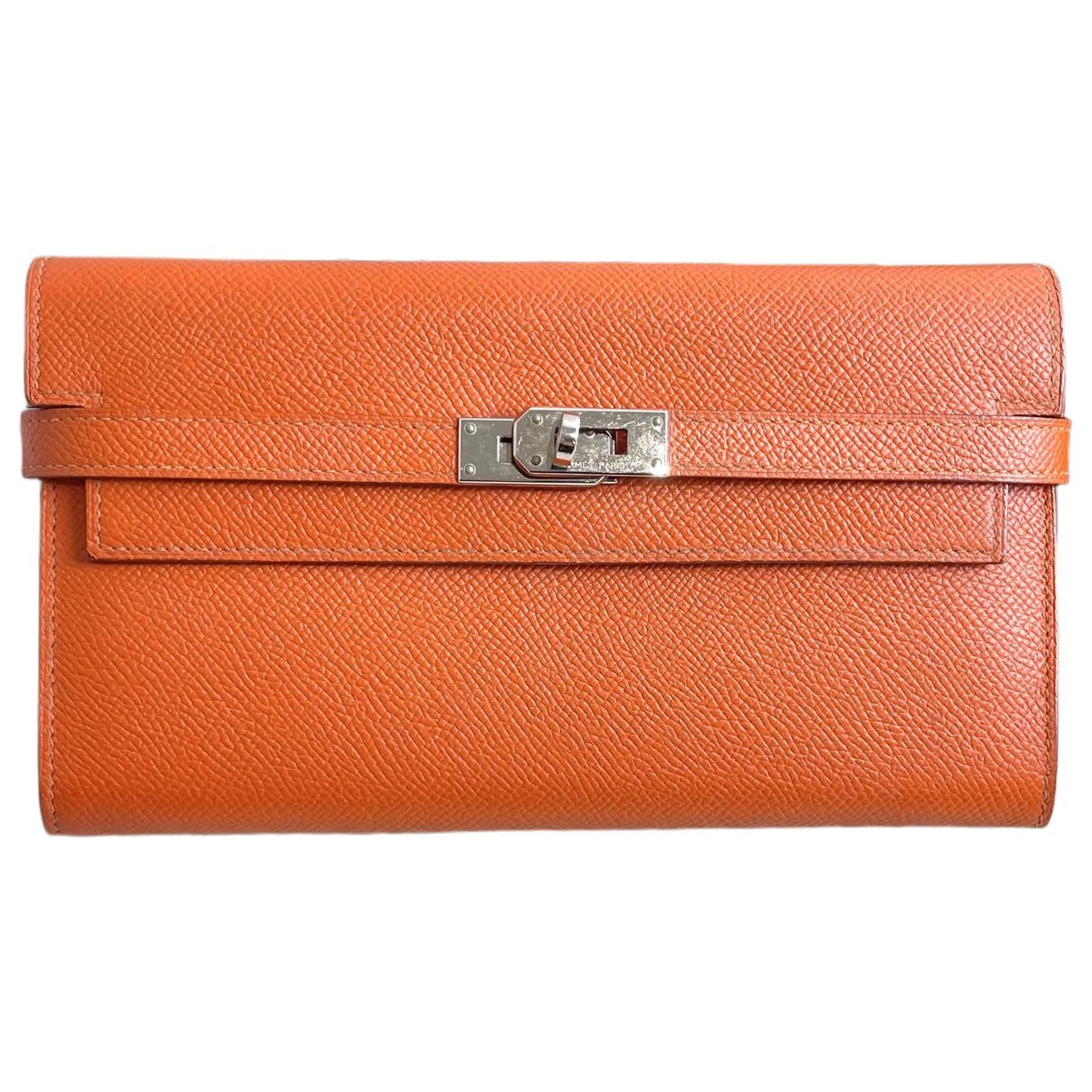 Leather clutch bag