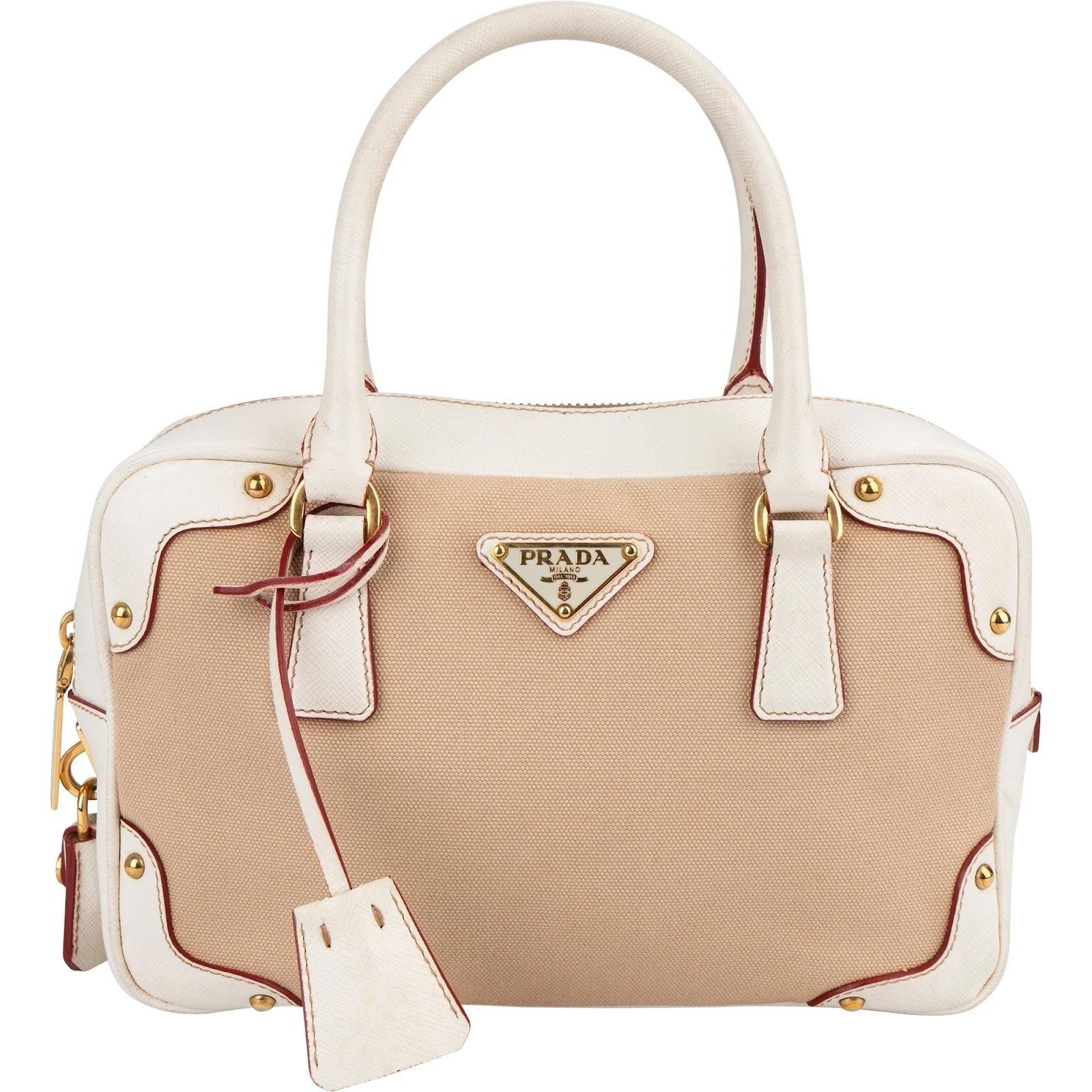 Bowling leather handbag
