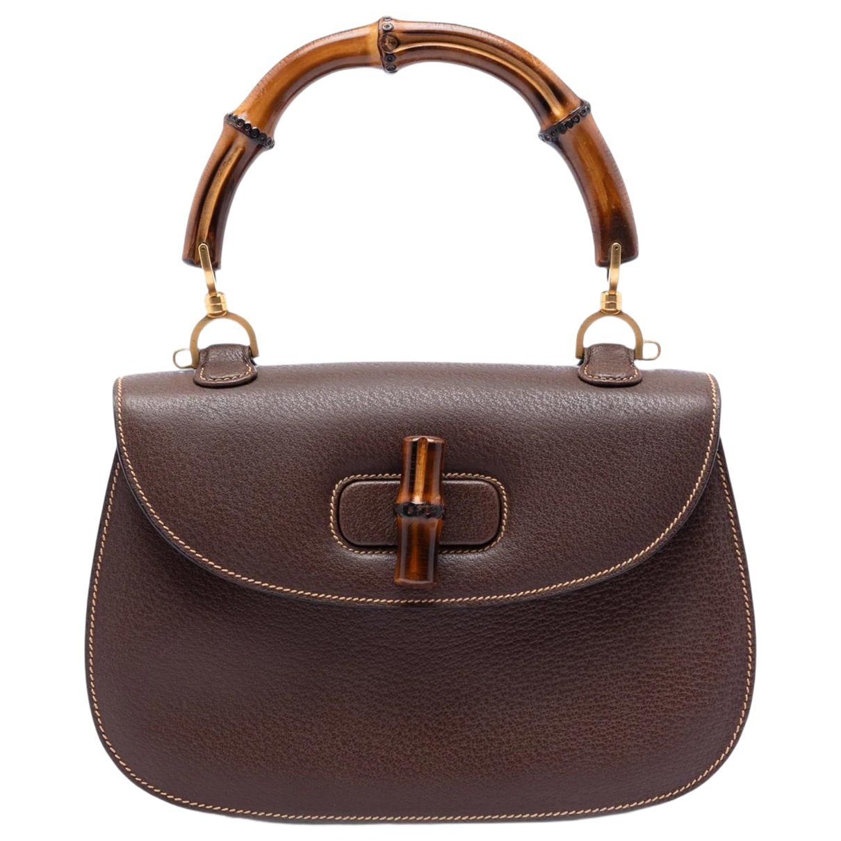 Bamboo leather handbag