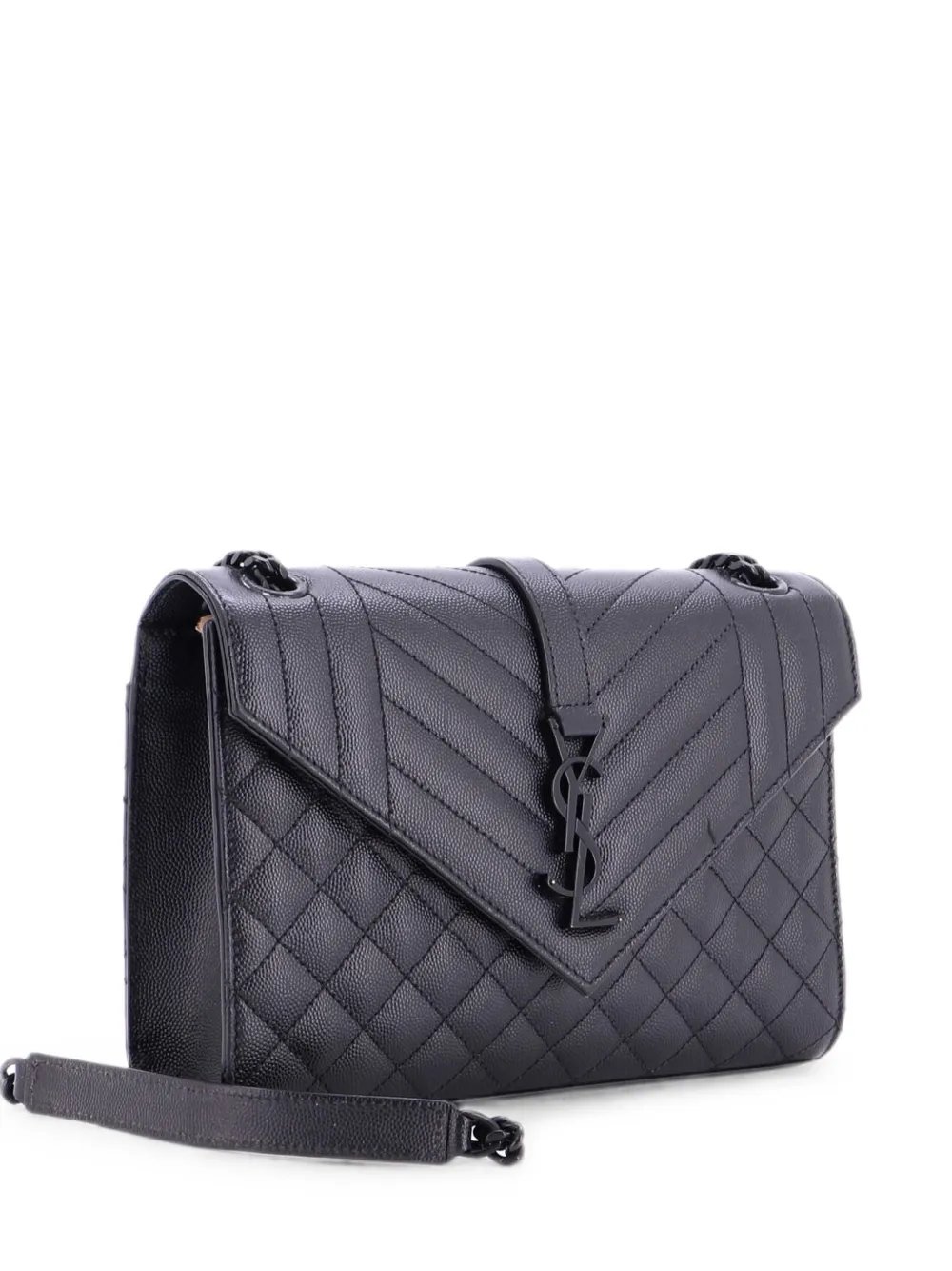 Classic Monogram Envelope Satchel Mixed Matelasse Leather Medium shoulder bag