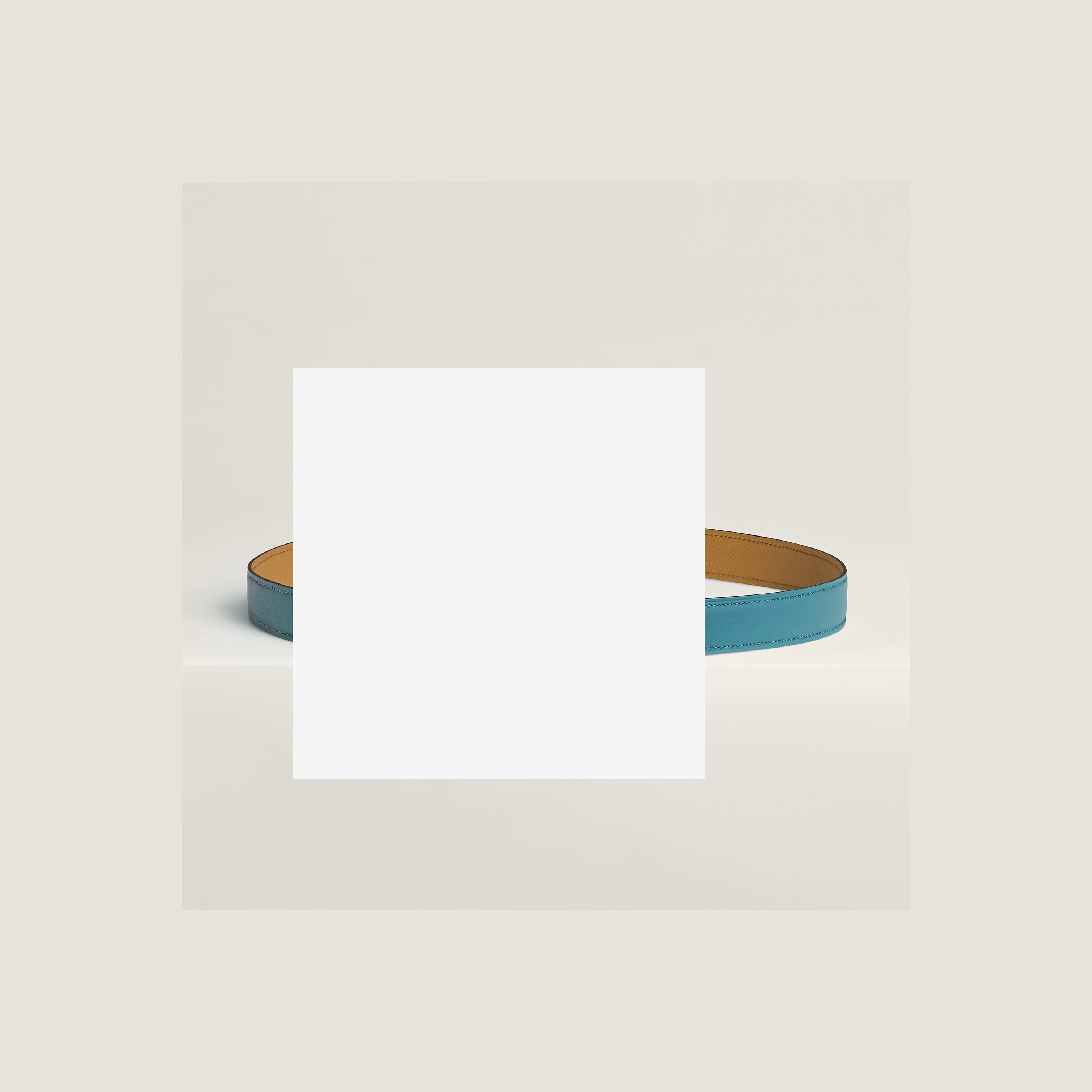 Gamma belt buckle & Reversible leather strap 24 mm