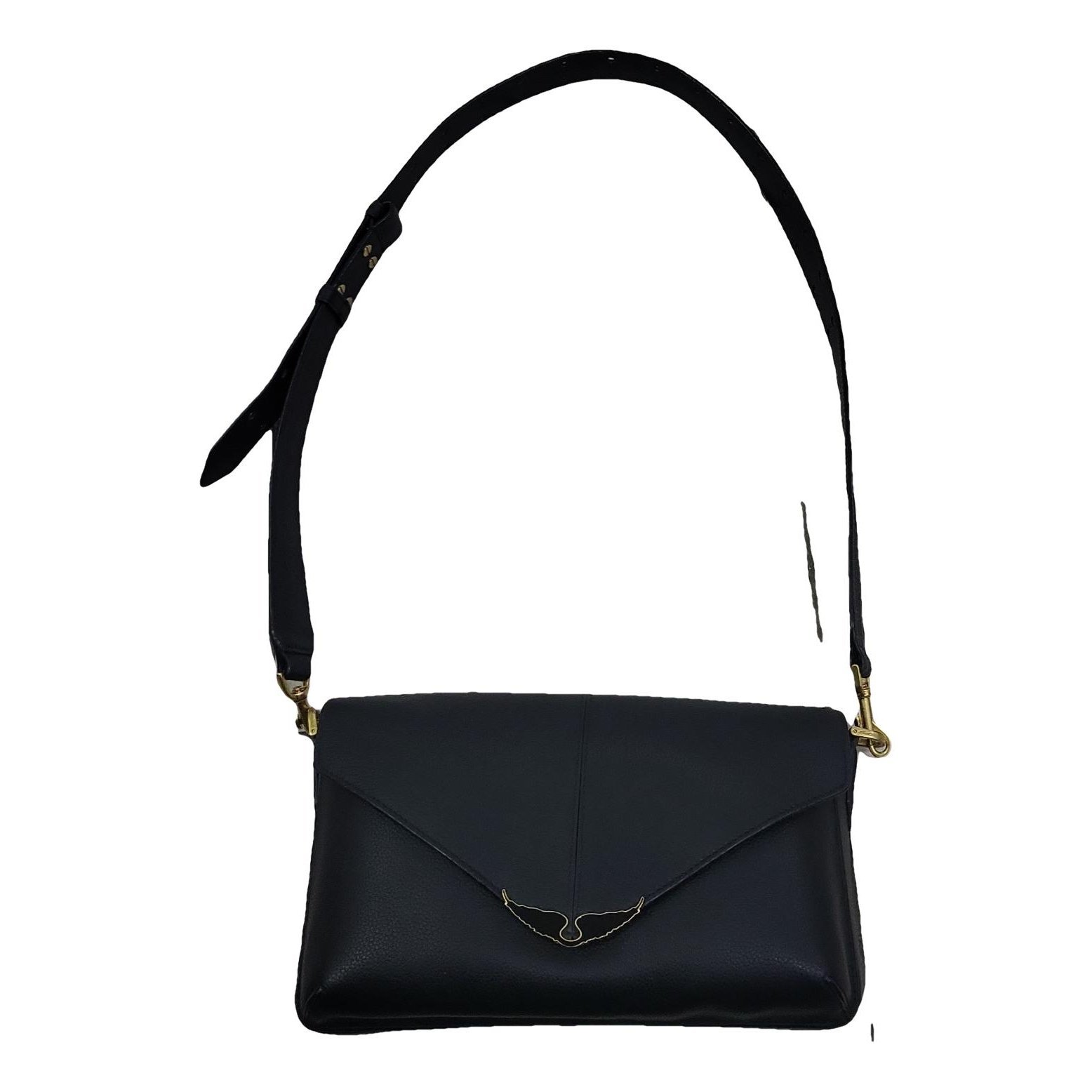 Leather clutch bag
