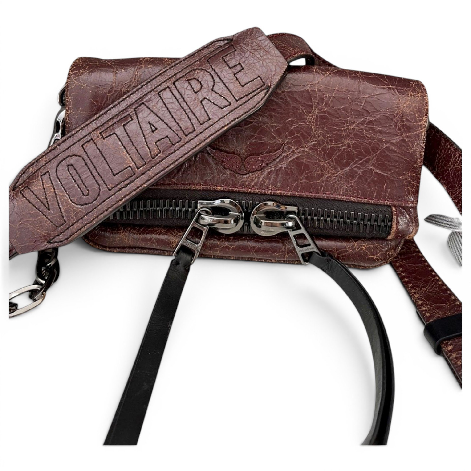 Rock patent leather crossbody bag