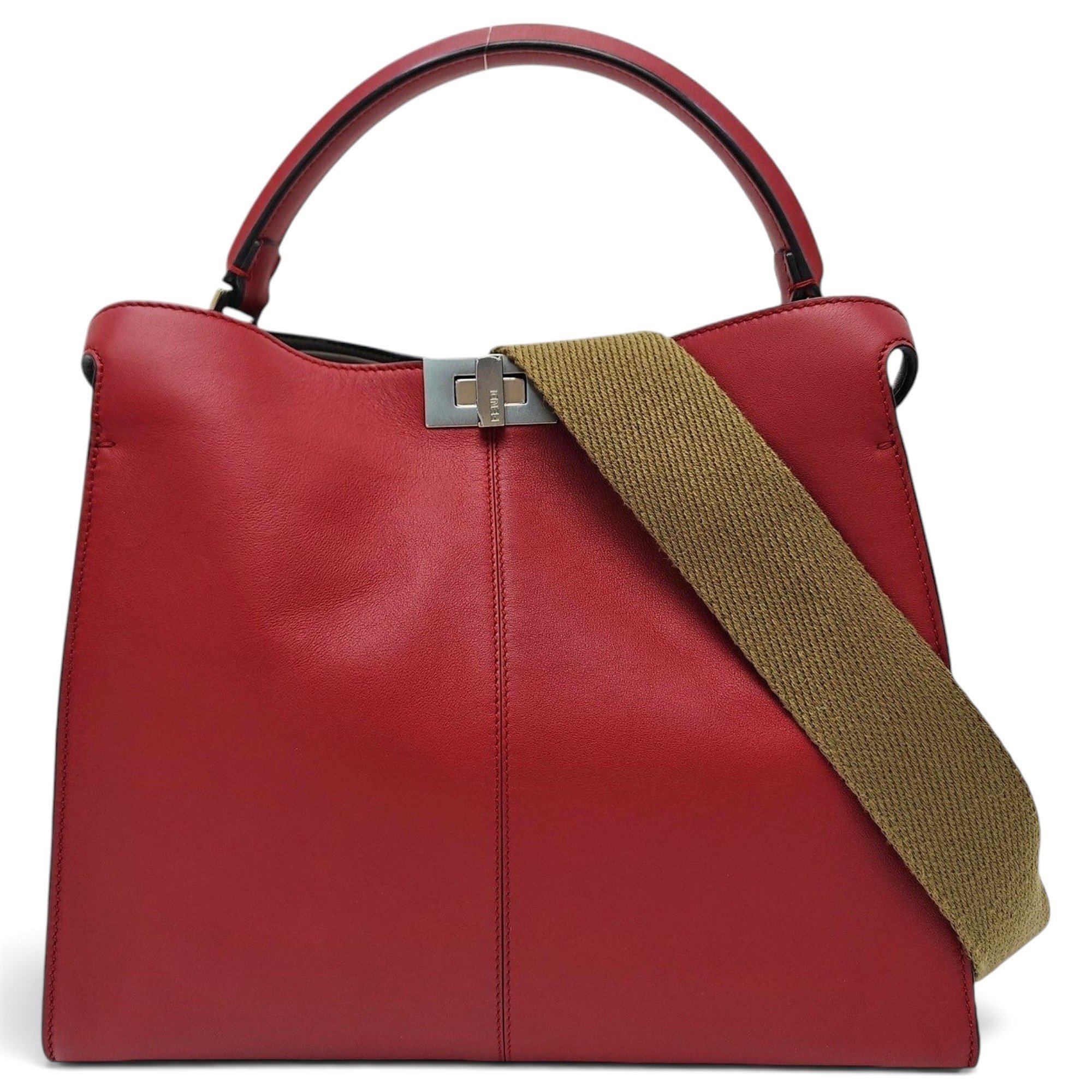 Peekaboo leather handbag