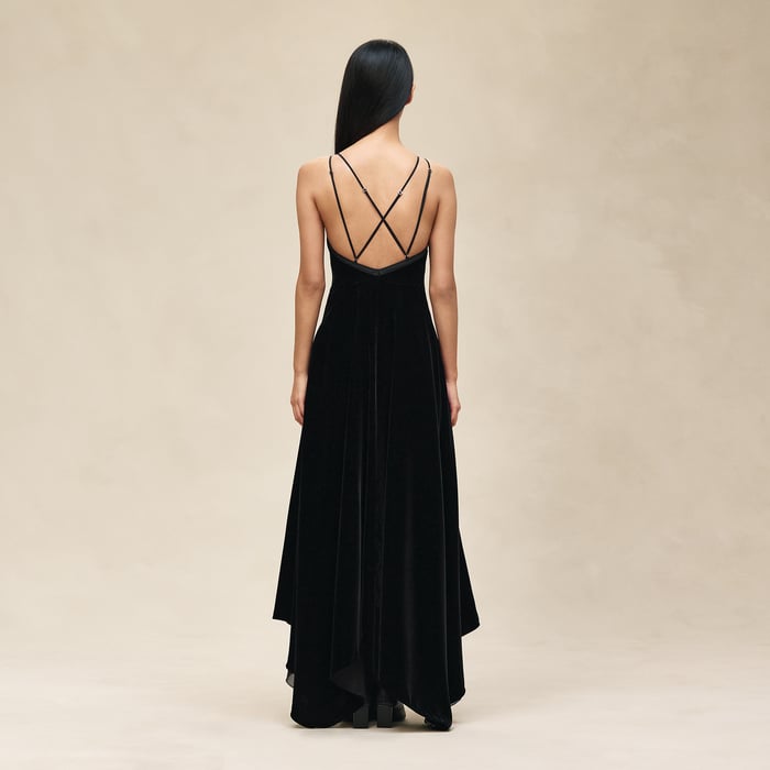 Noir Long Nightgown Dress
