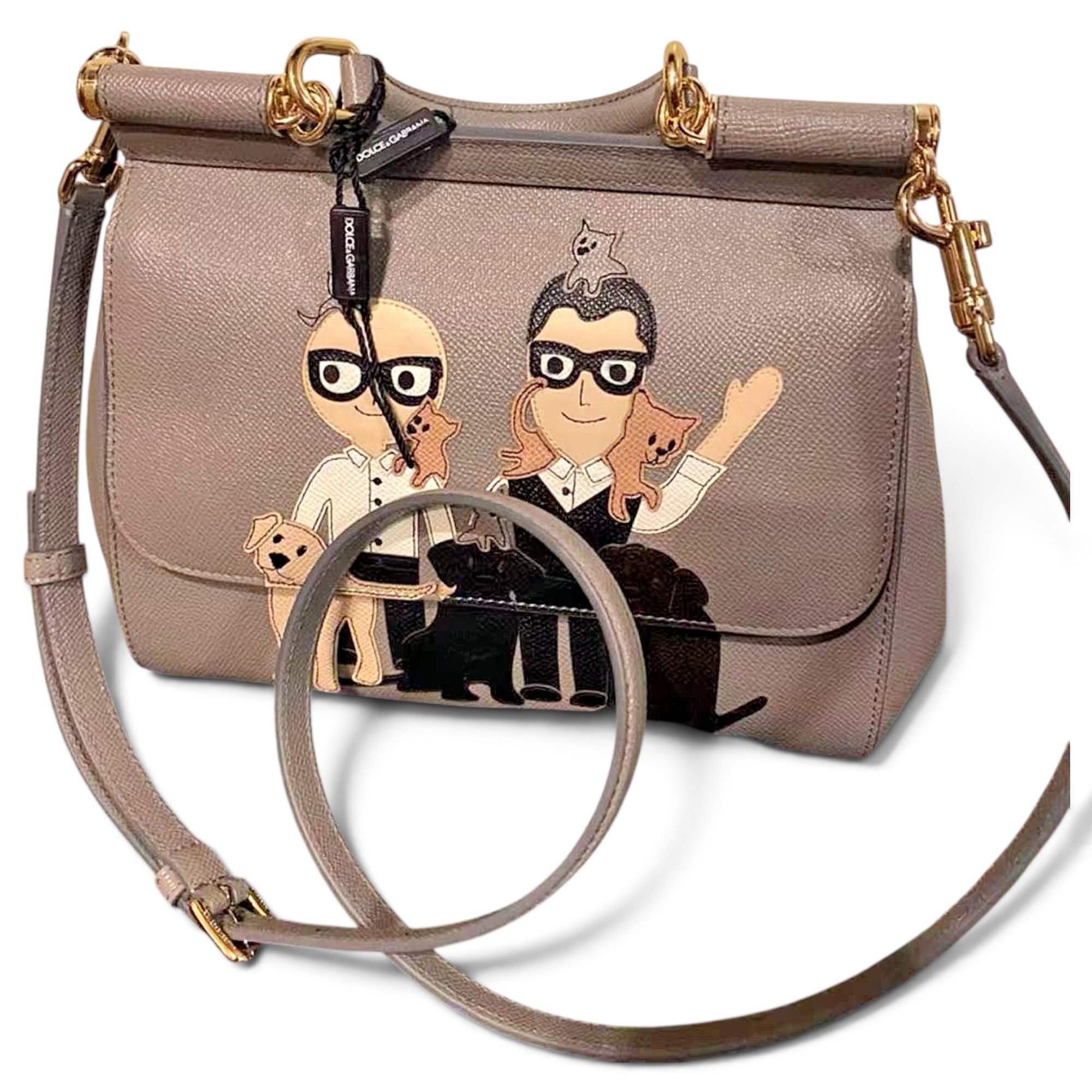 Dolce & Gabbana Sicily leather handbag