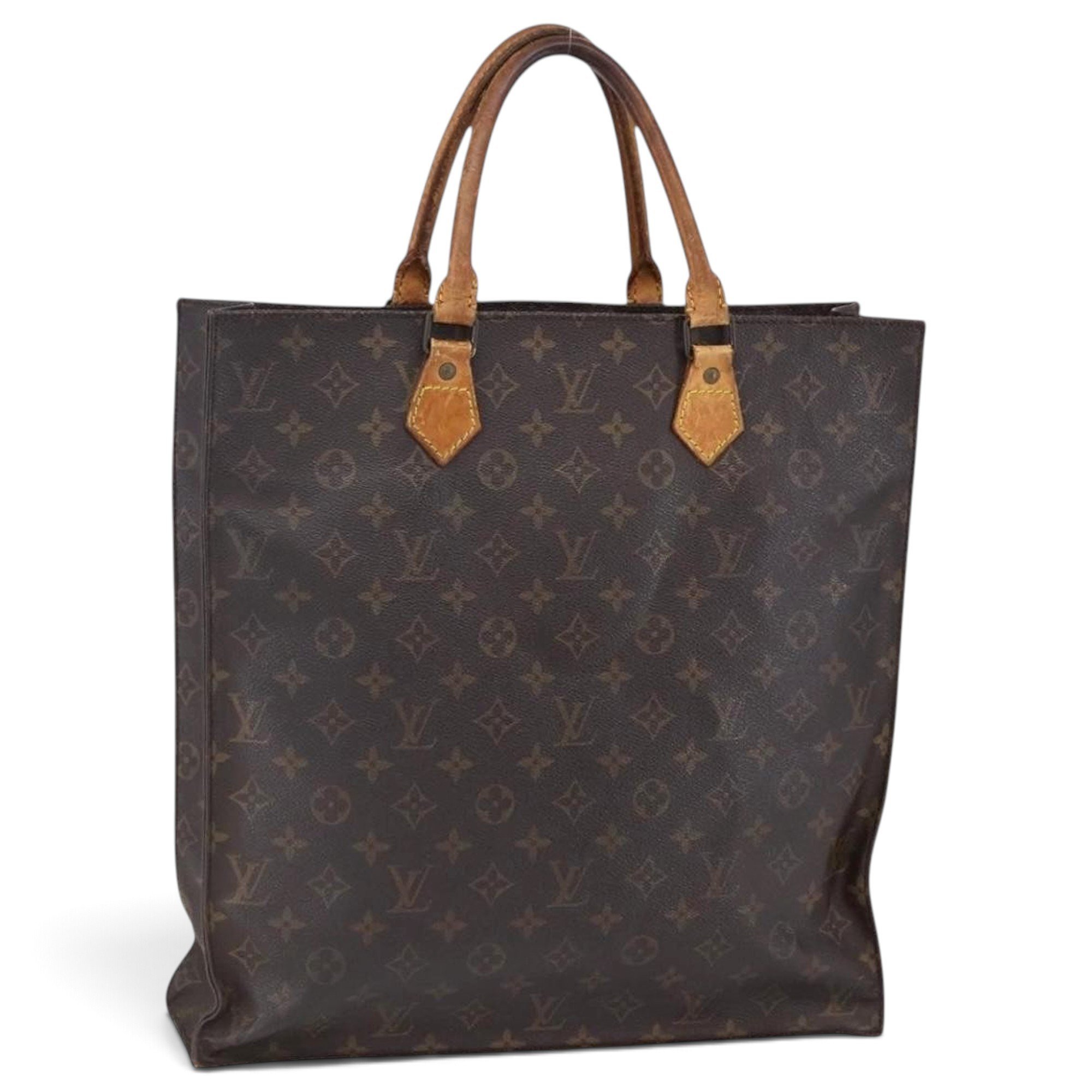 Plat leather tote