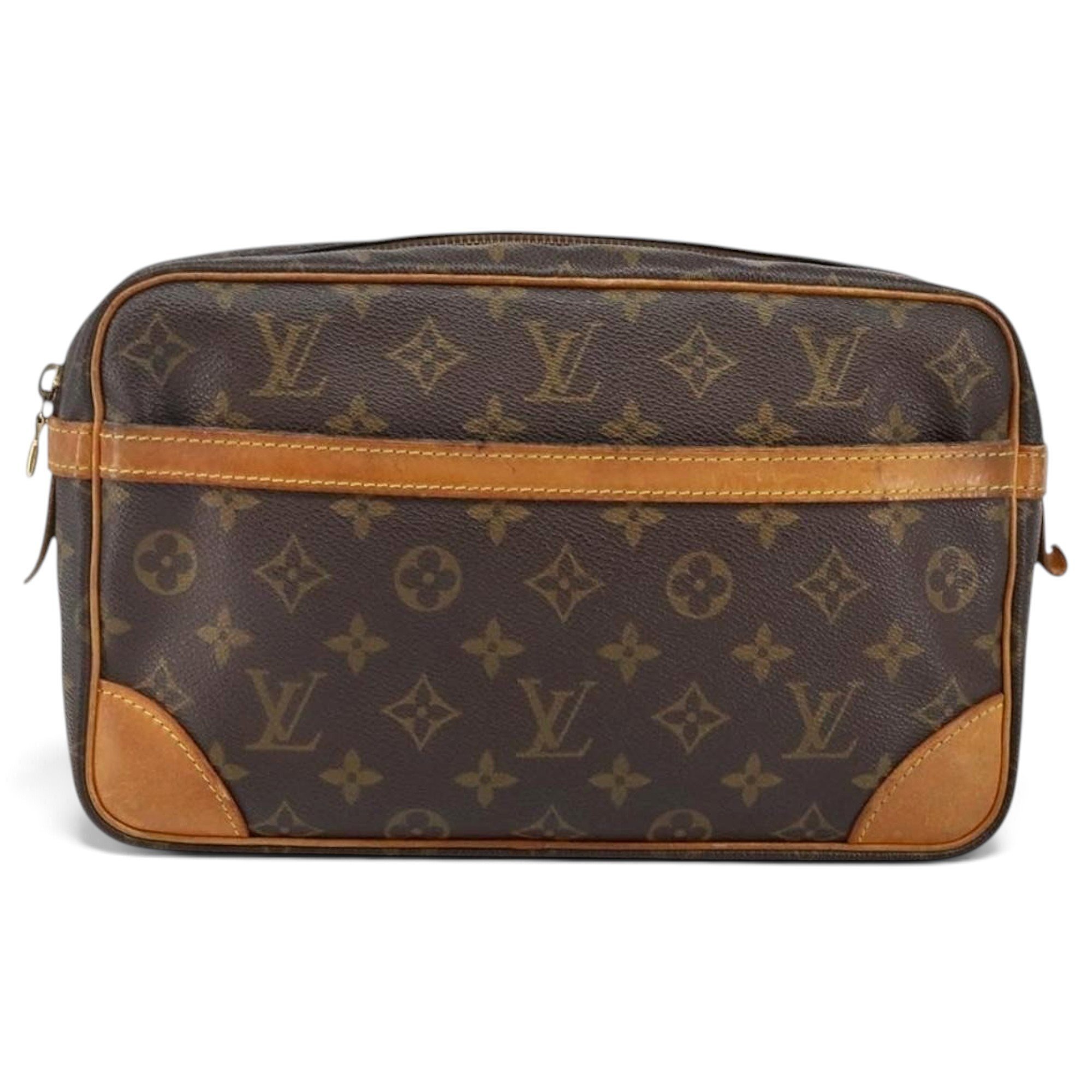 Leather clutch bag