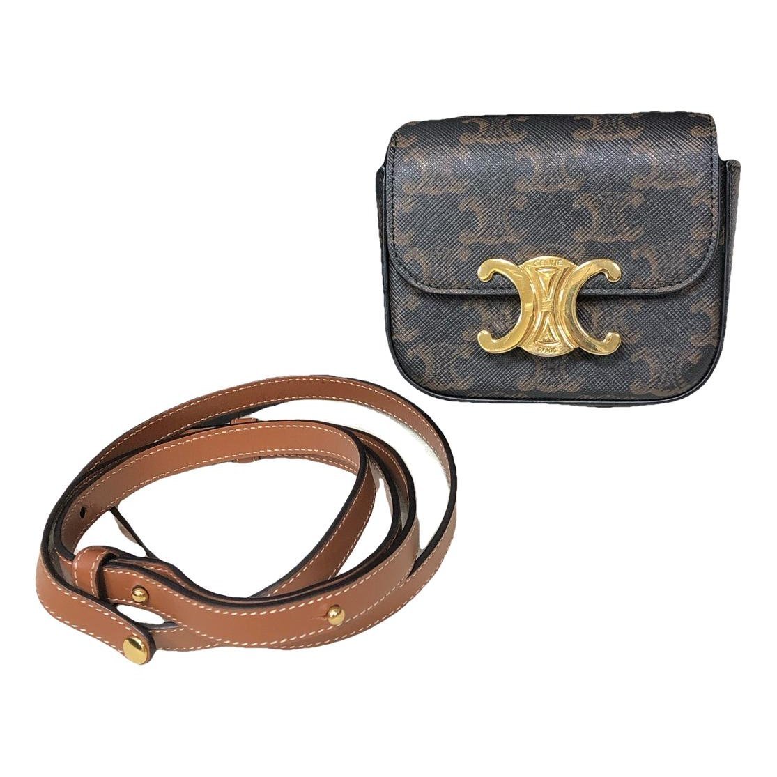Triomphe leather handbag