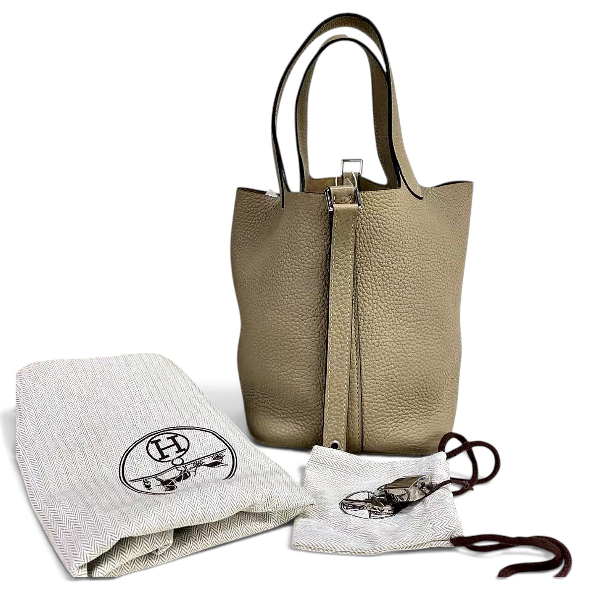 Picotin leather handbag