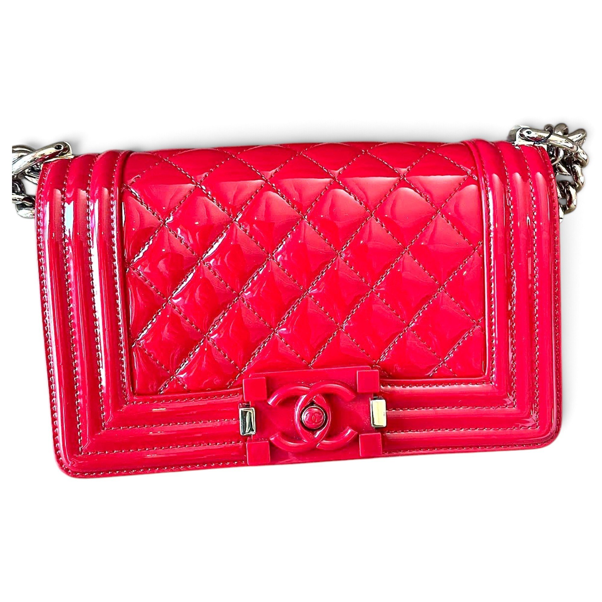 Boy patent leather crossbody bag