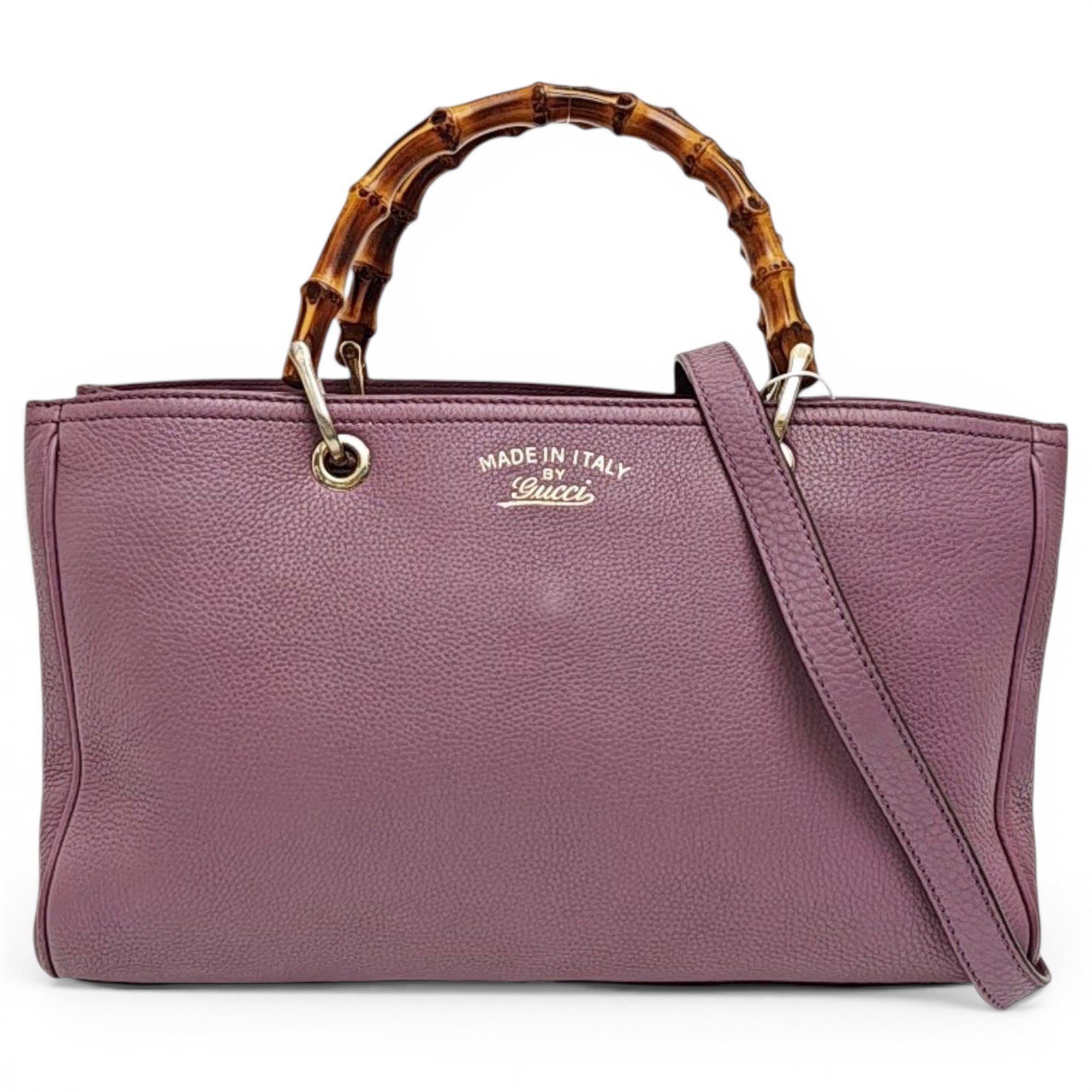 Bamboo leather handbag