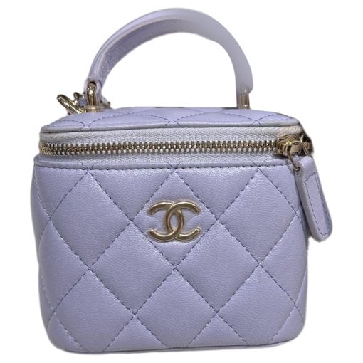 Trendy CC Vanity leather handbag