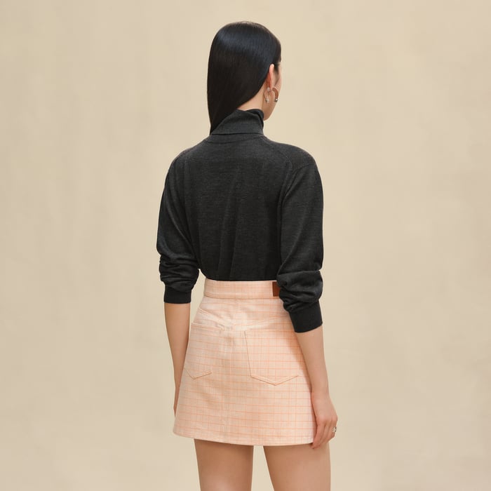 Blanc Naturel Denim Miniskirt