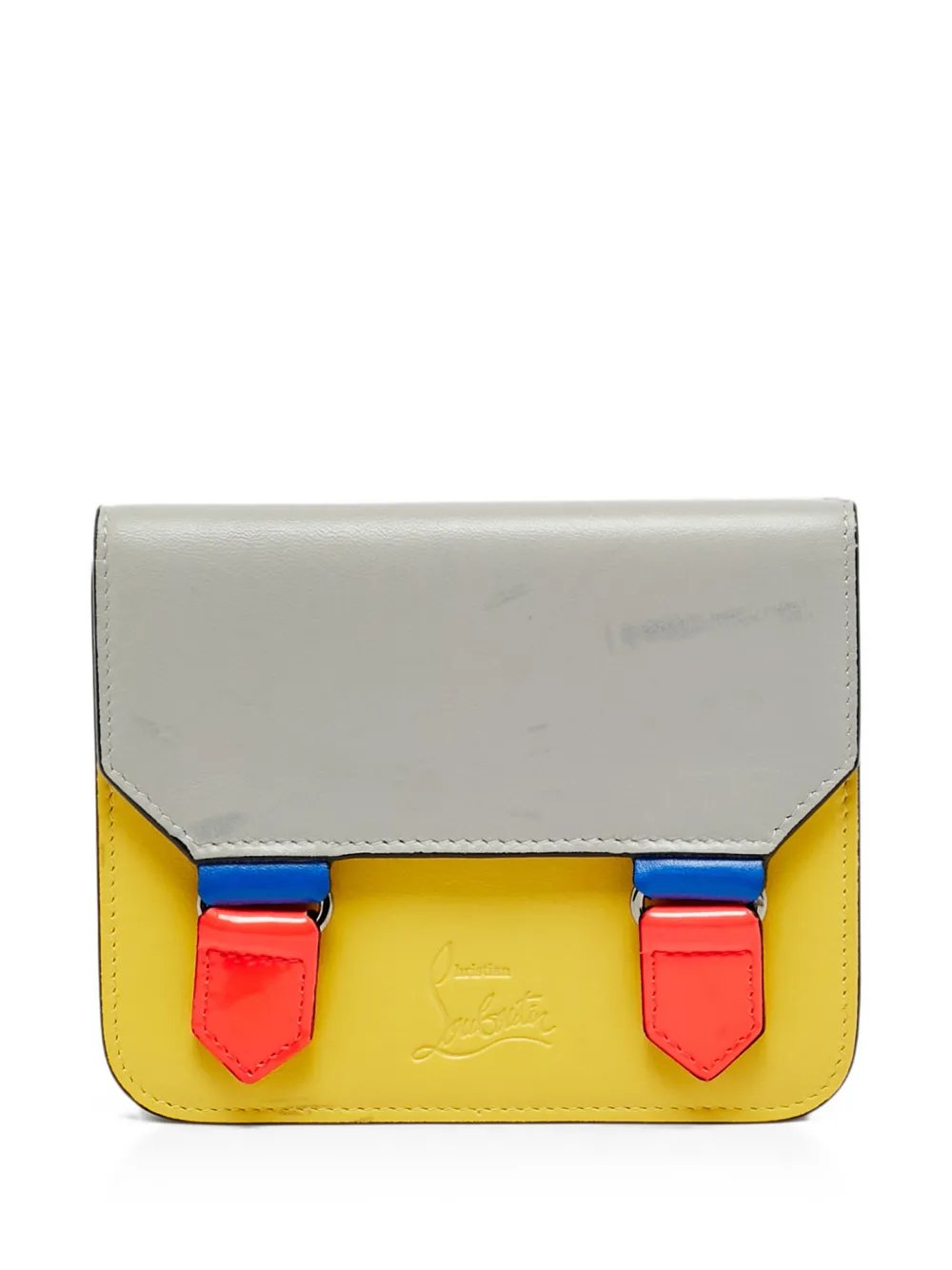 Christian Louboutin flap pouch multicolor leather belt bag