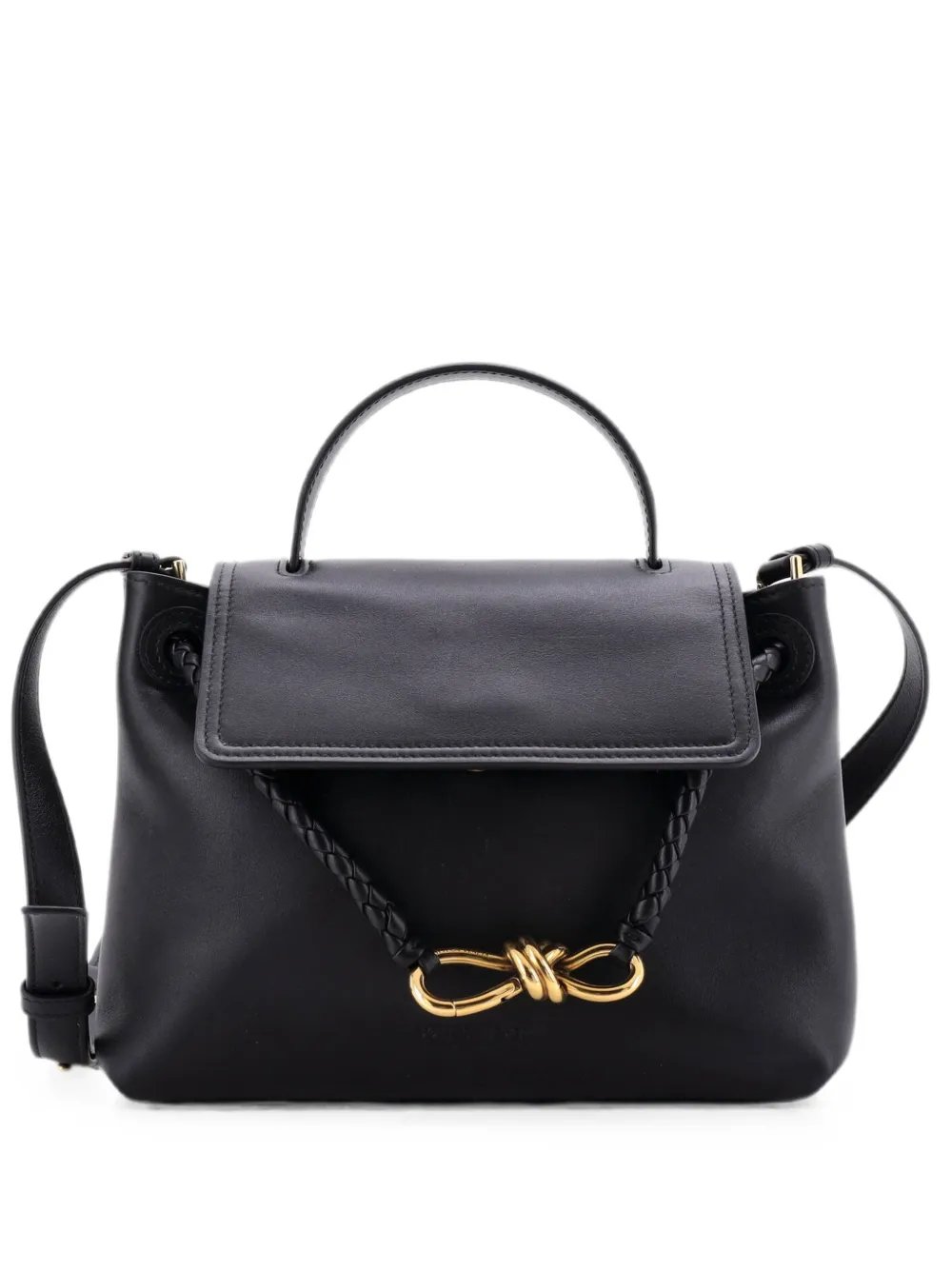 Ciao Ciao Top Handle Bag Leather with Intrecciato Detail Small satchel