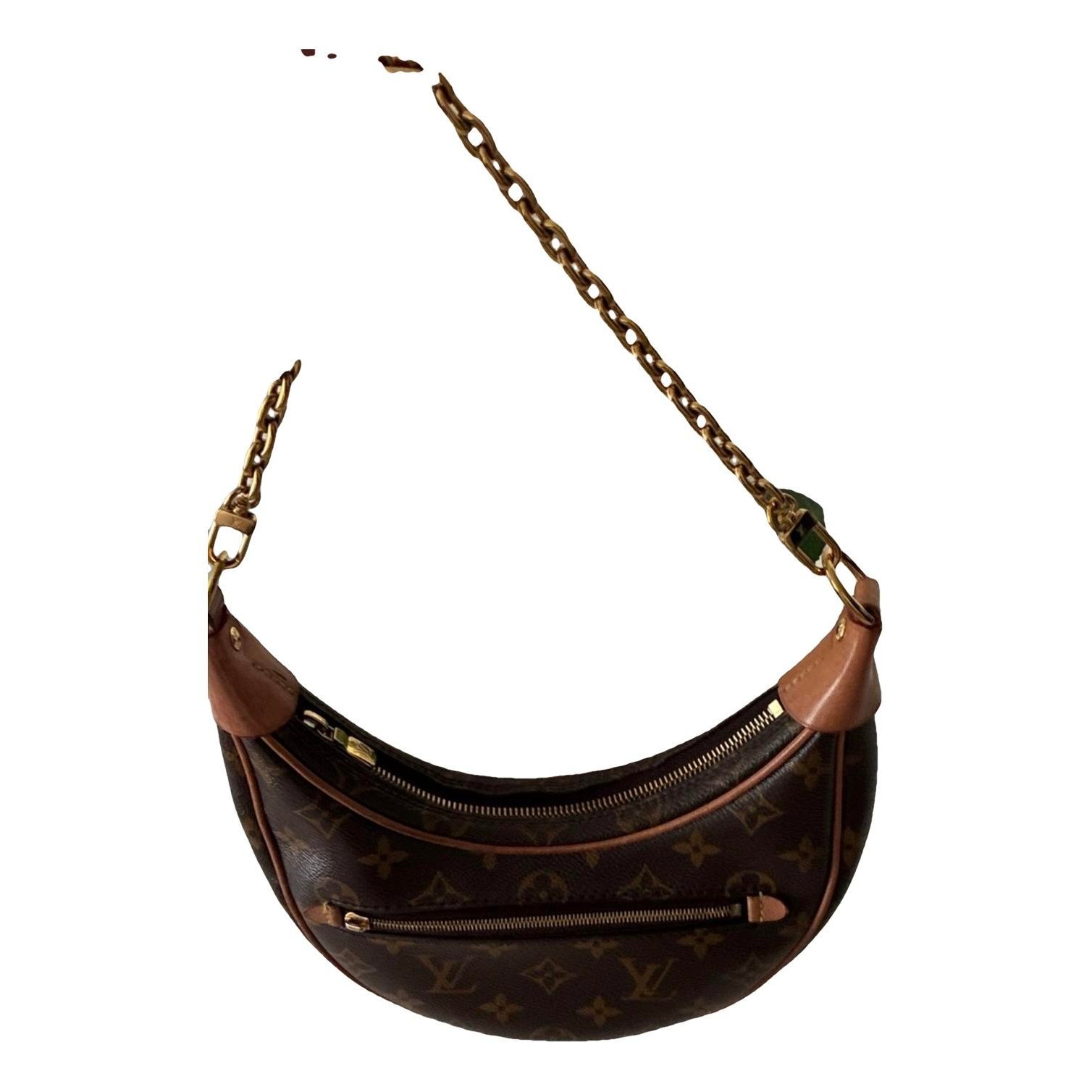 Loop leather handbag