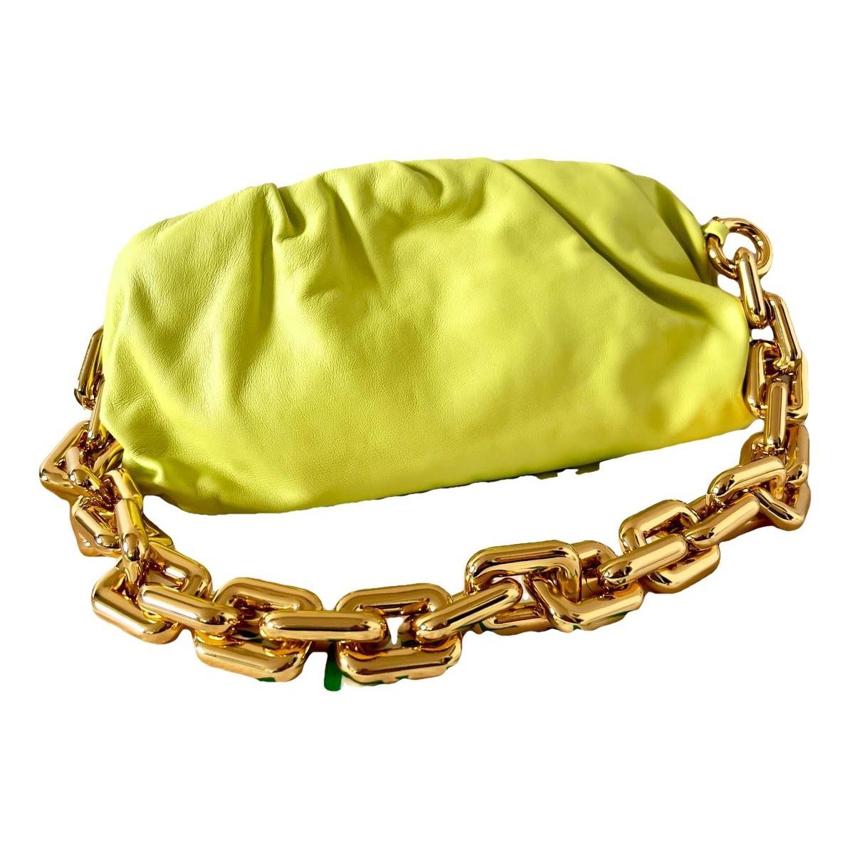 Chain Pouch leather clutch bag