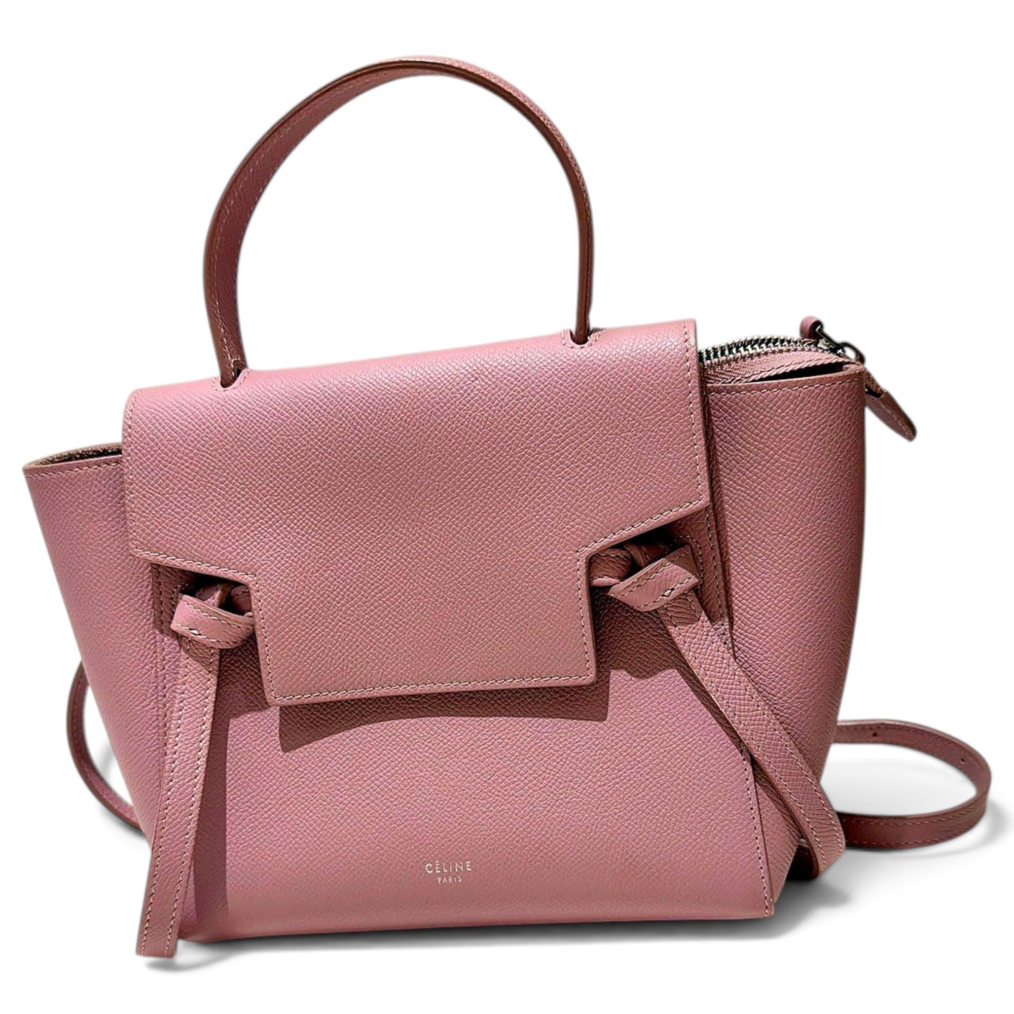 Belt leather handbag
