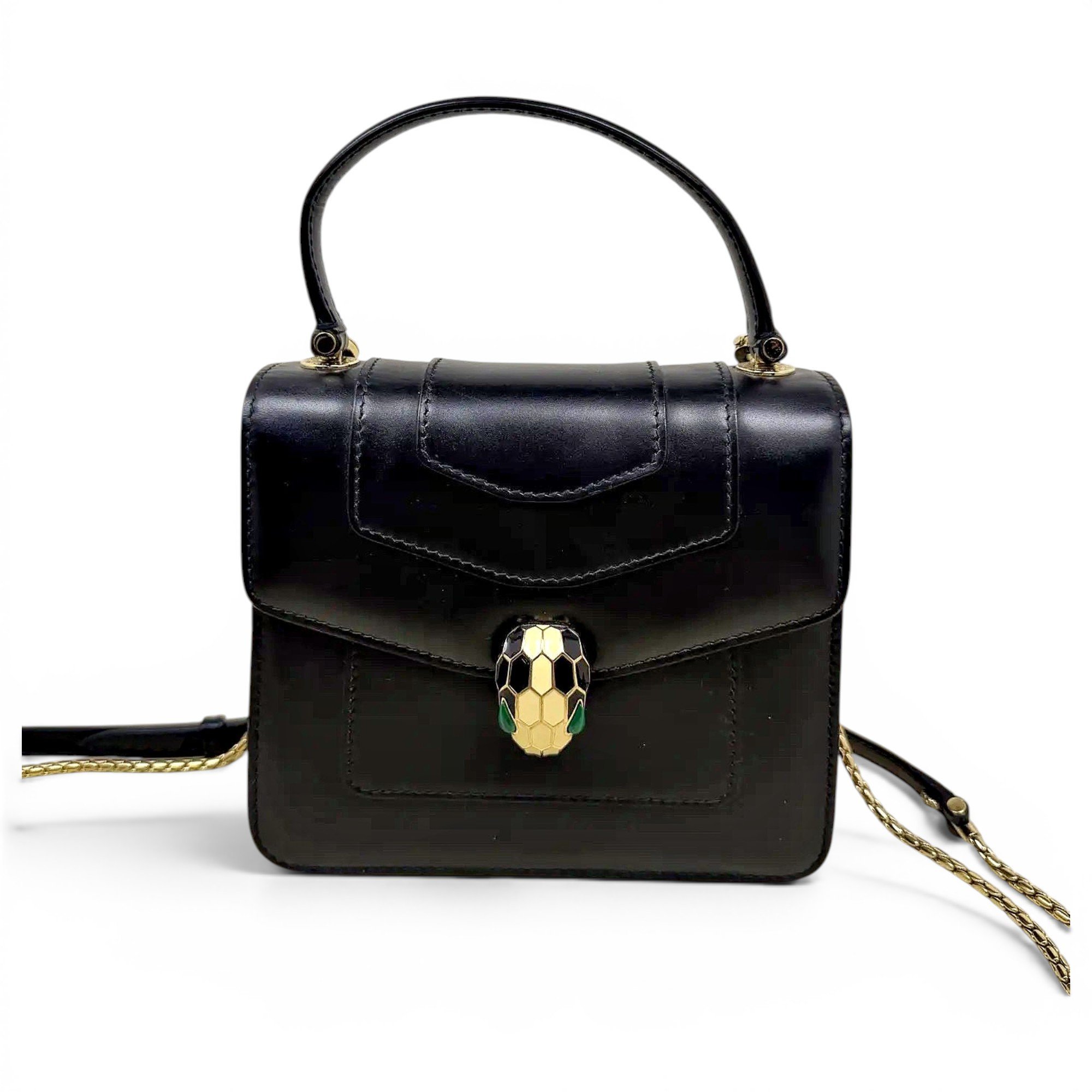 Serpenti leather crossbody bag