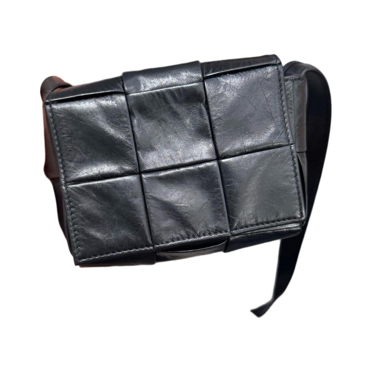 Cassette leather crossbody bag