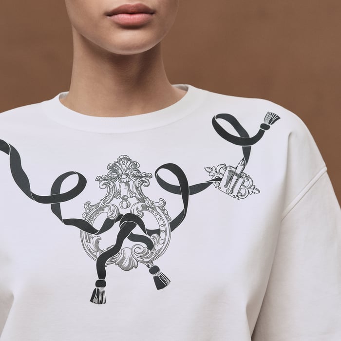 Blanc Printed Boxy T-shirt