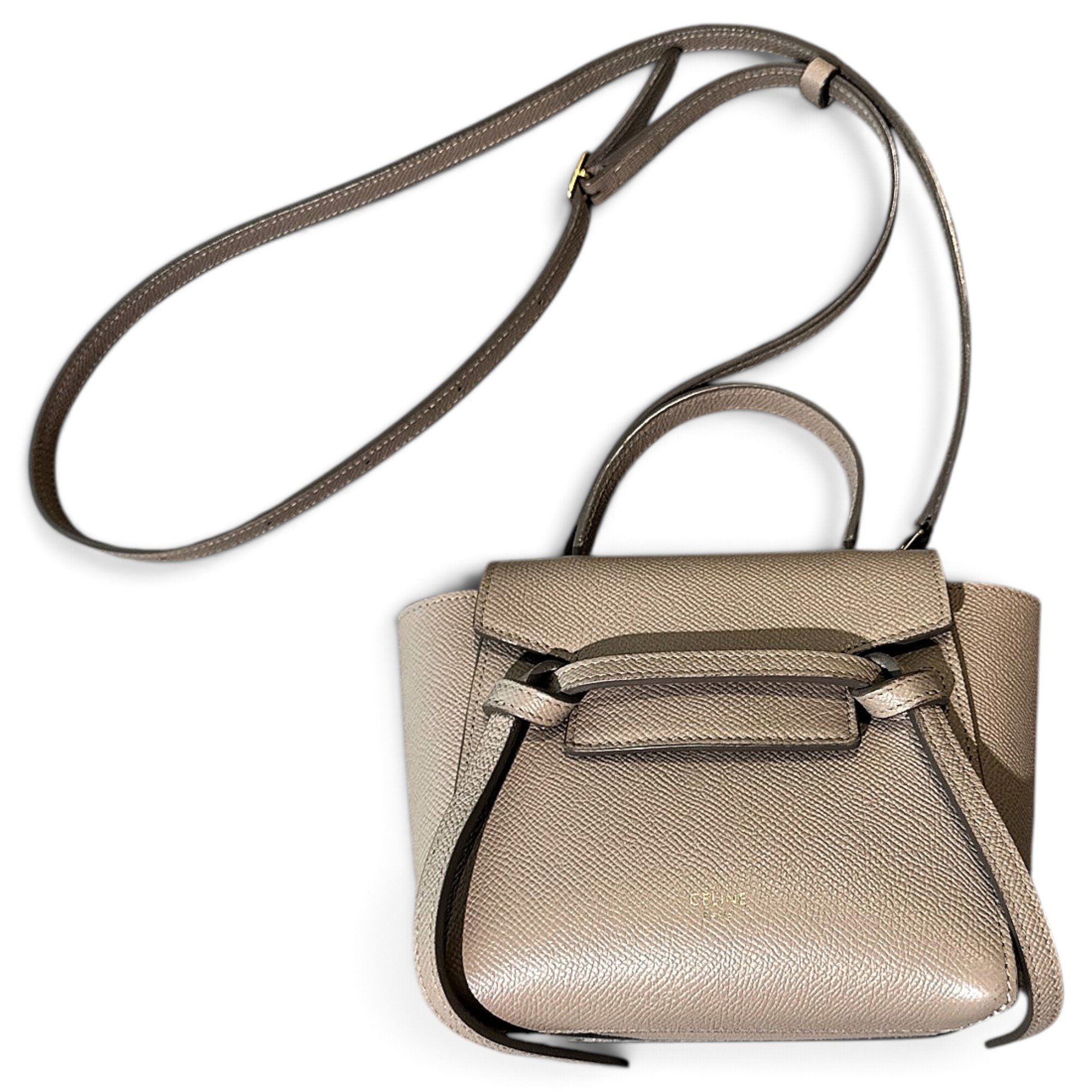 Belt leather handbag