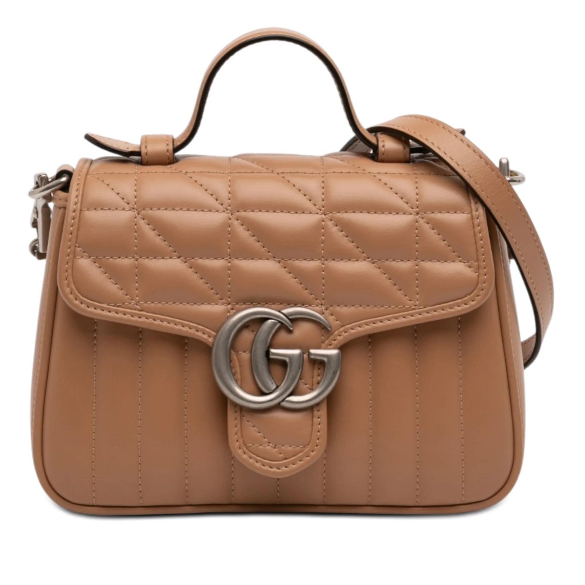 GG Marmont pony-style calfskin handbag