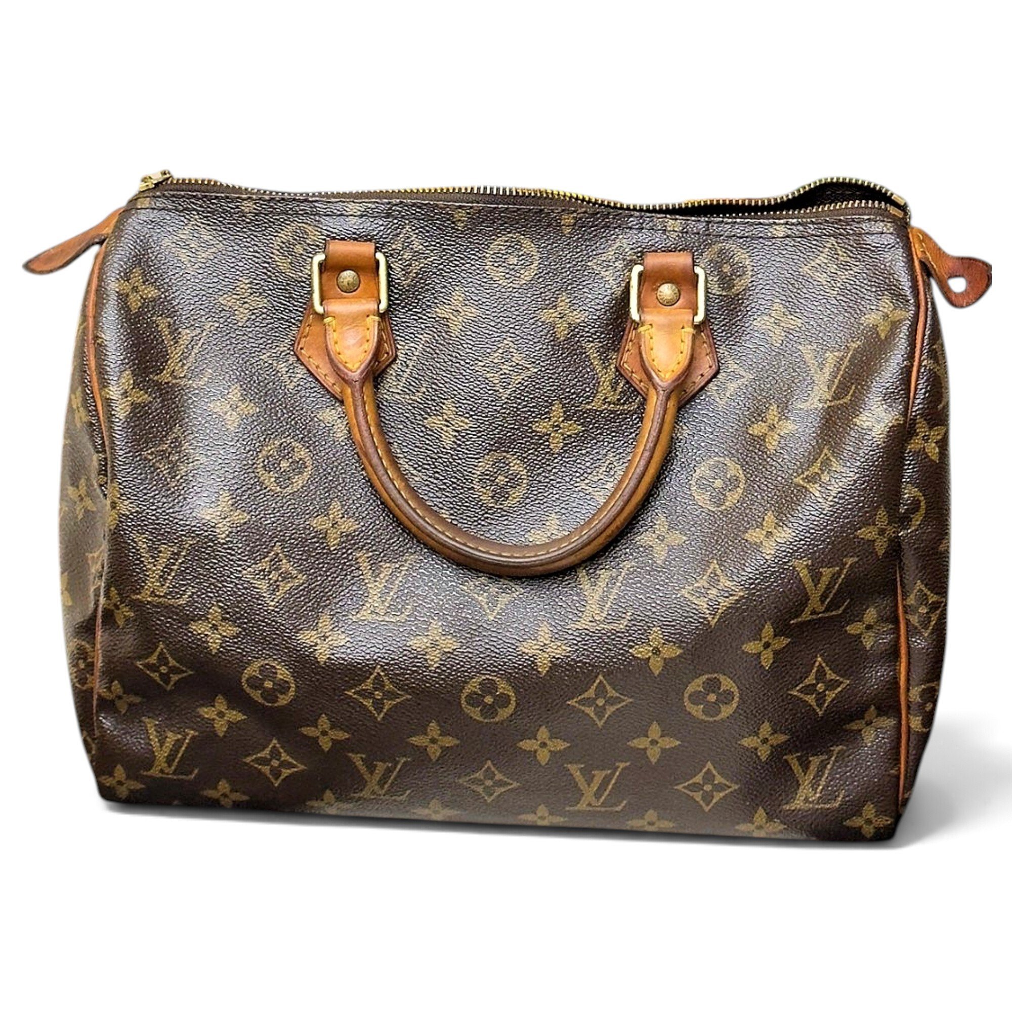 Speedy leather handbag