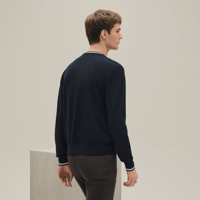 Marine "Rayures & Twist" Crewneck Sweater