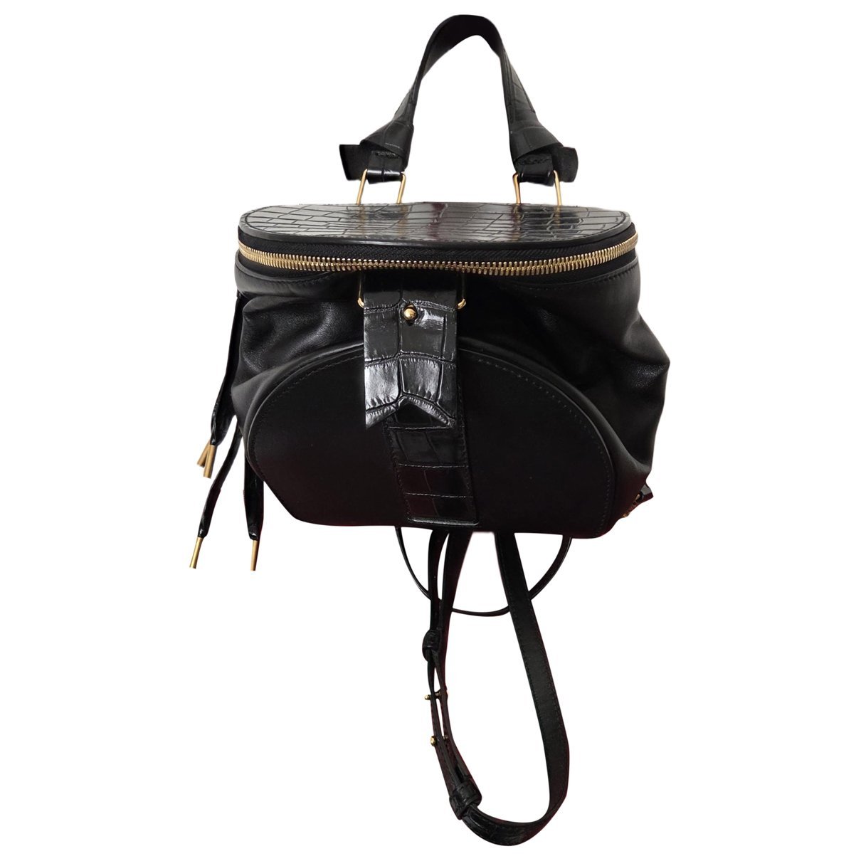 Leather backpack