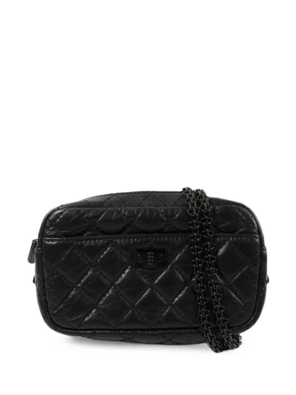 2.55 Camera leather messenger bag