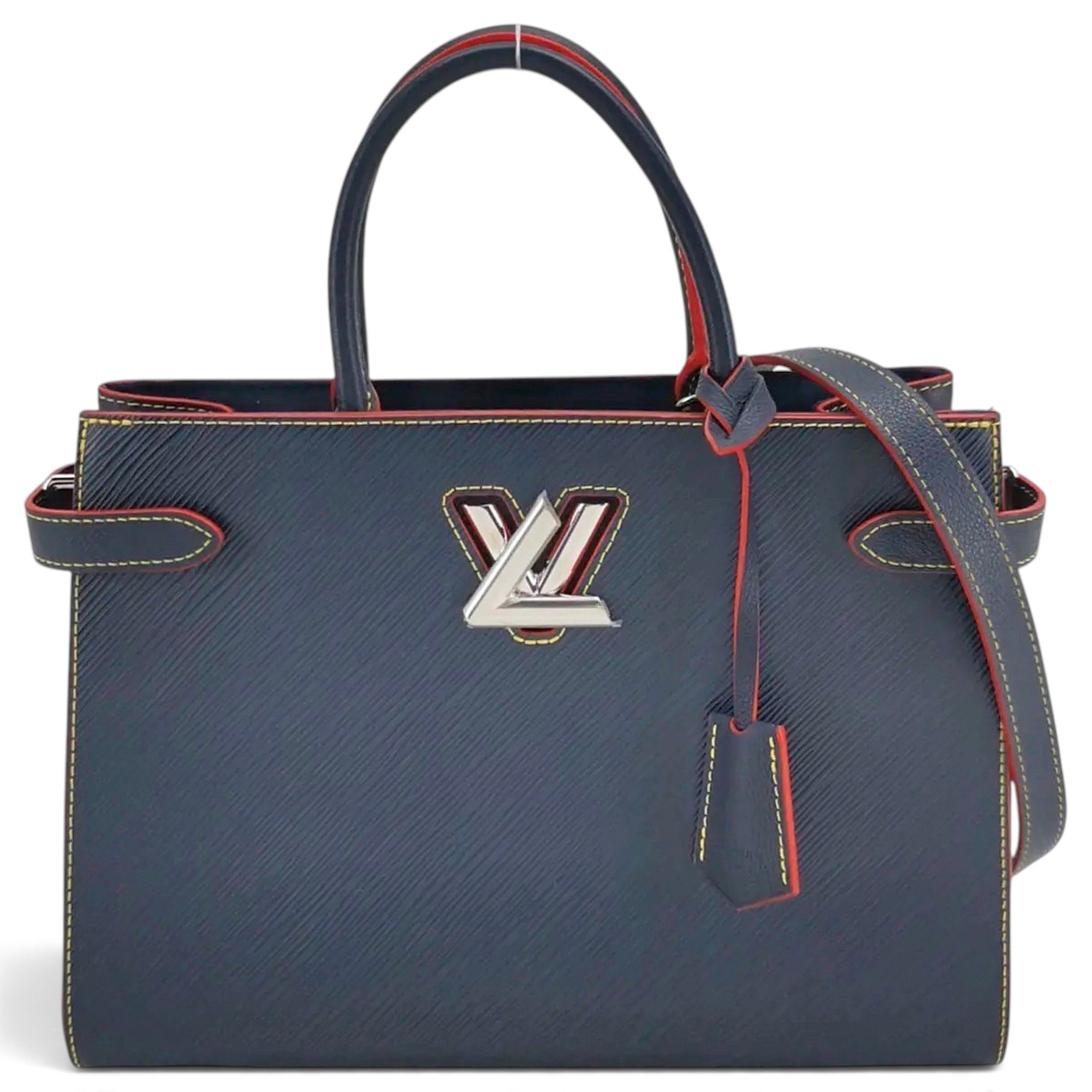 Twist leather handbag