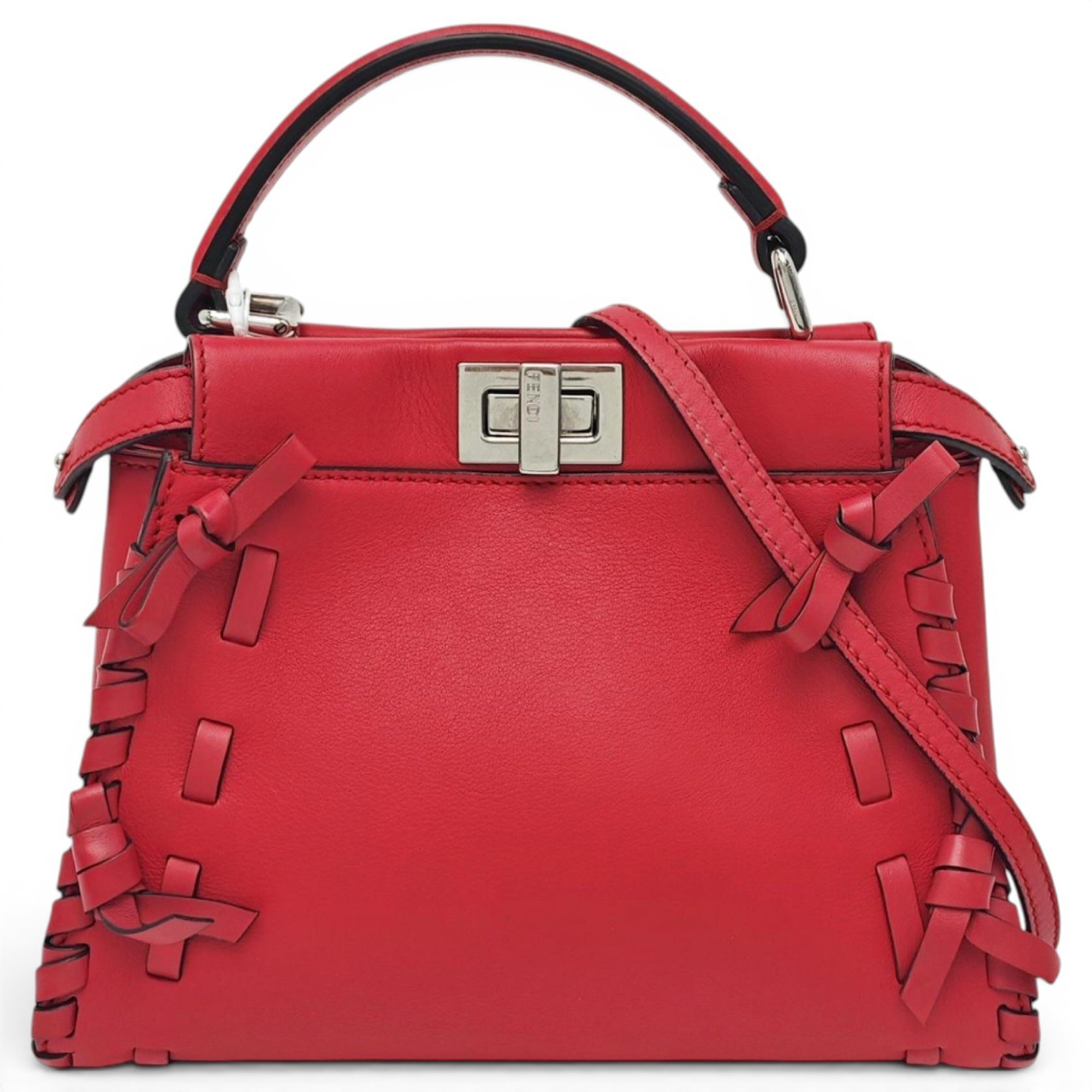Peekaboo leather handbag