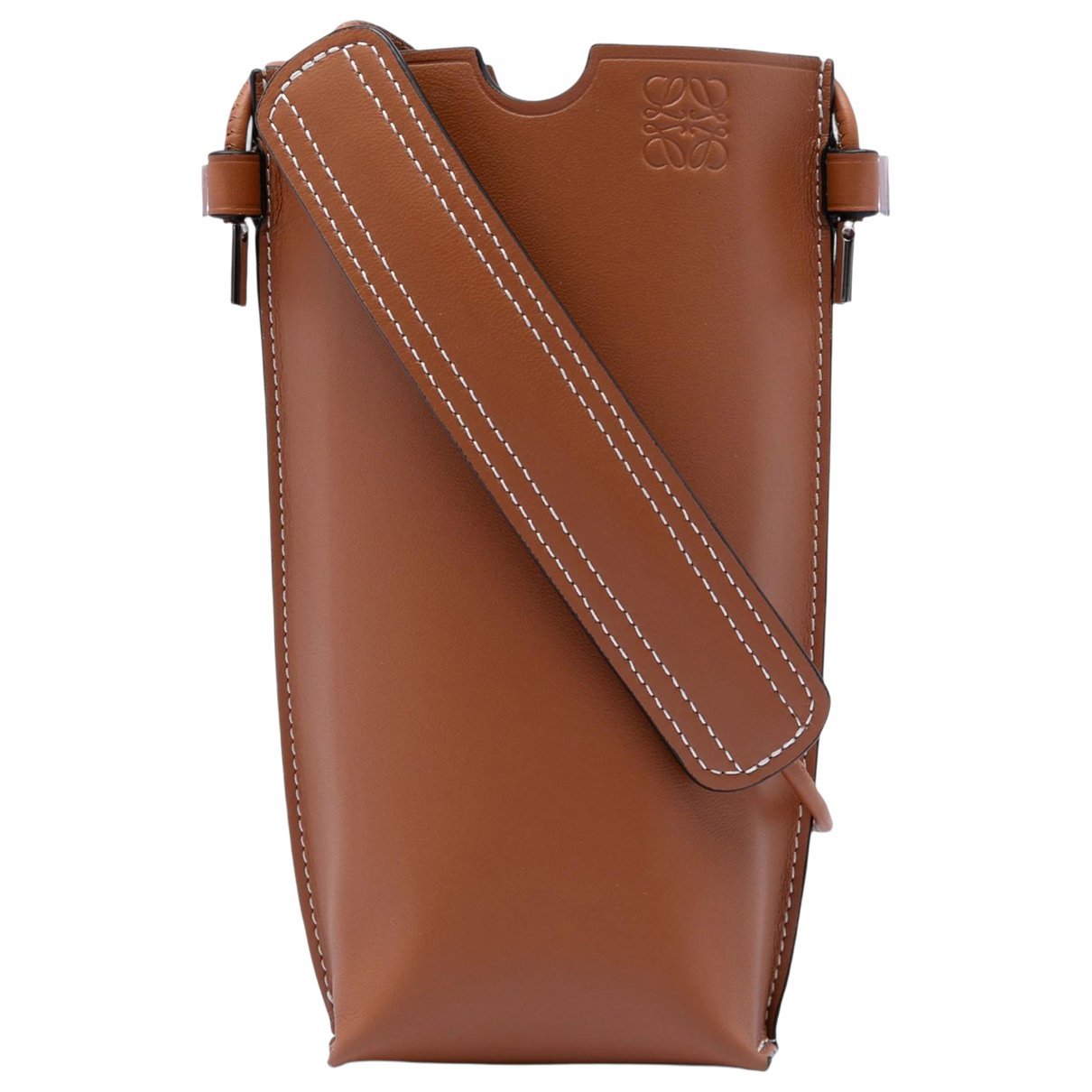 Anagram leather crossbody bag