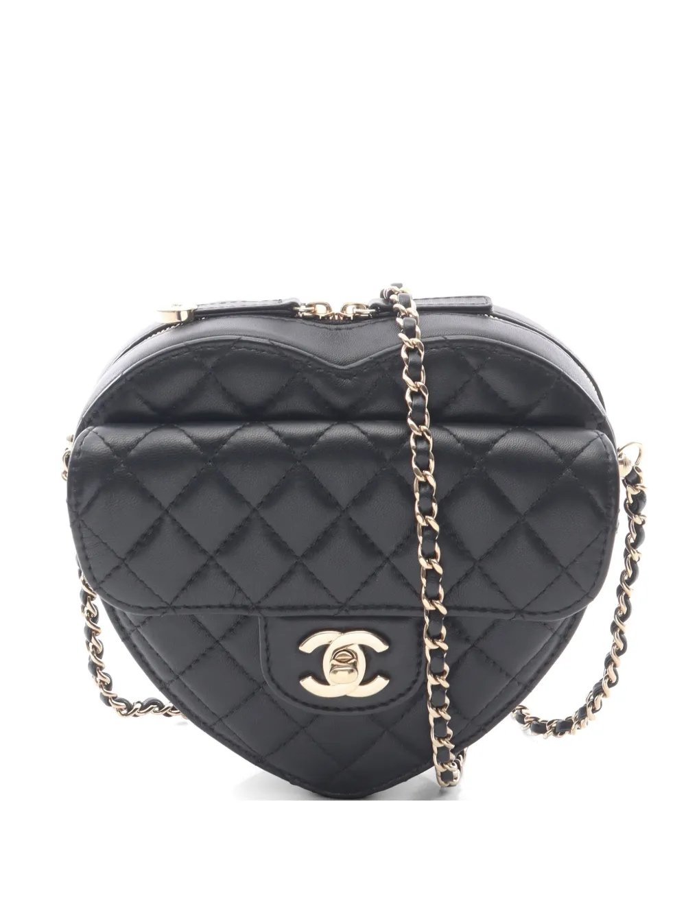 2021 Matelassé Heart leather shoulder bag