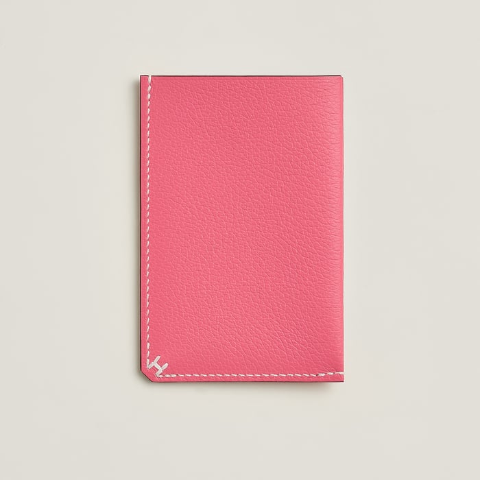 Rose Azalée H Sellier Card Holder
