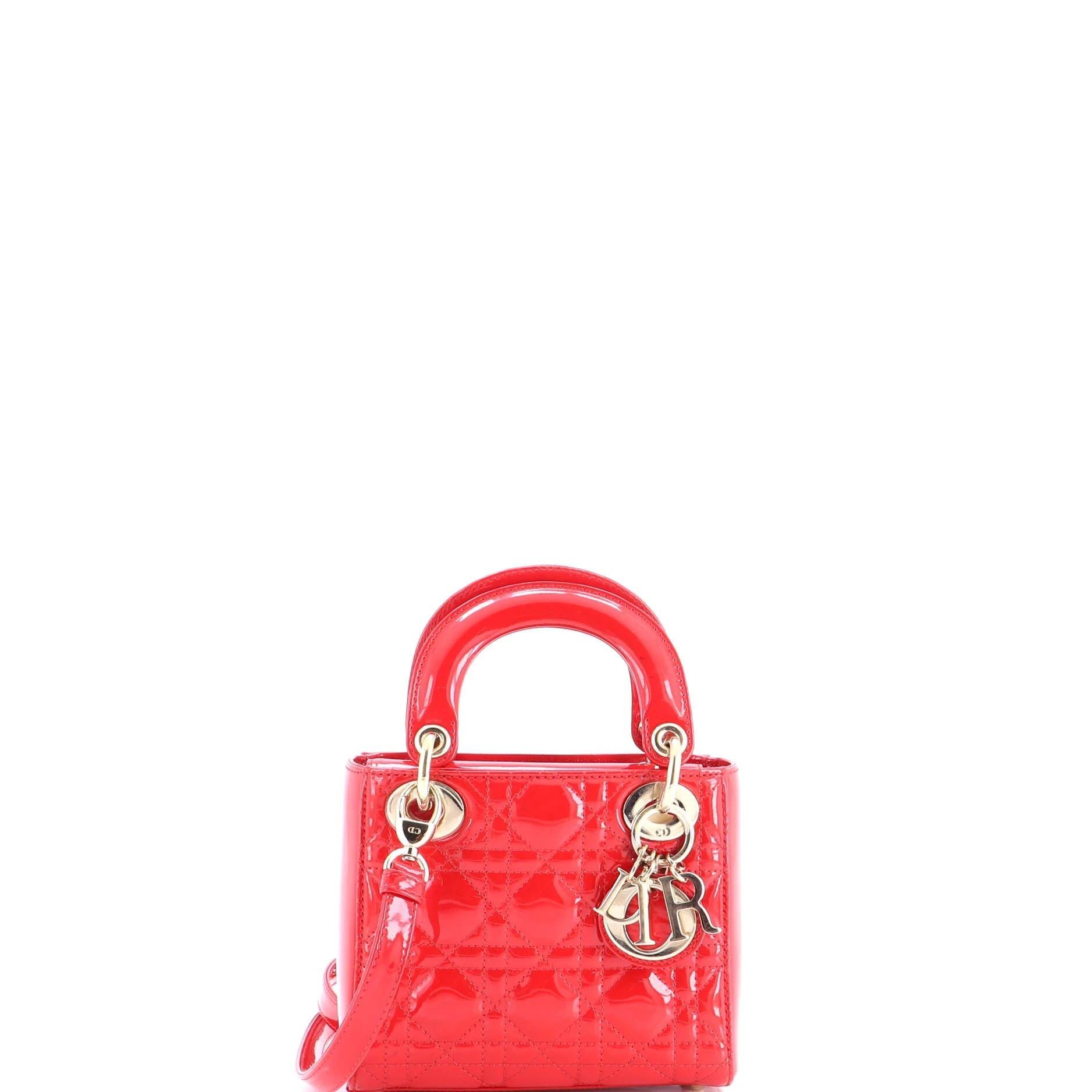 Patent leather handbag