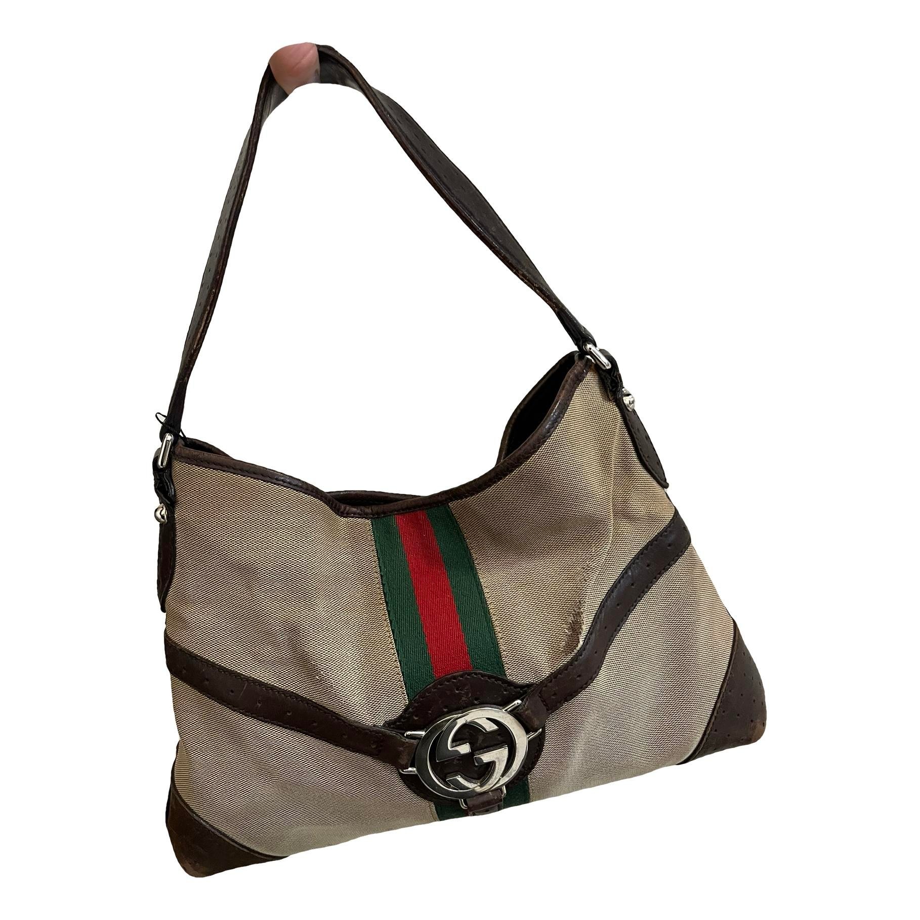 Hobo leather handbag