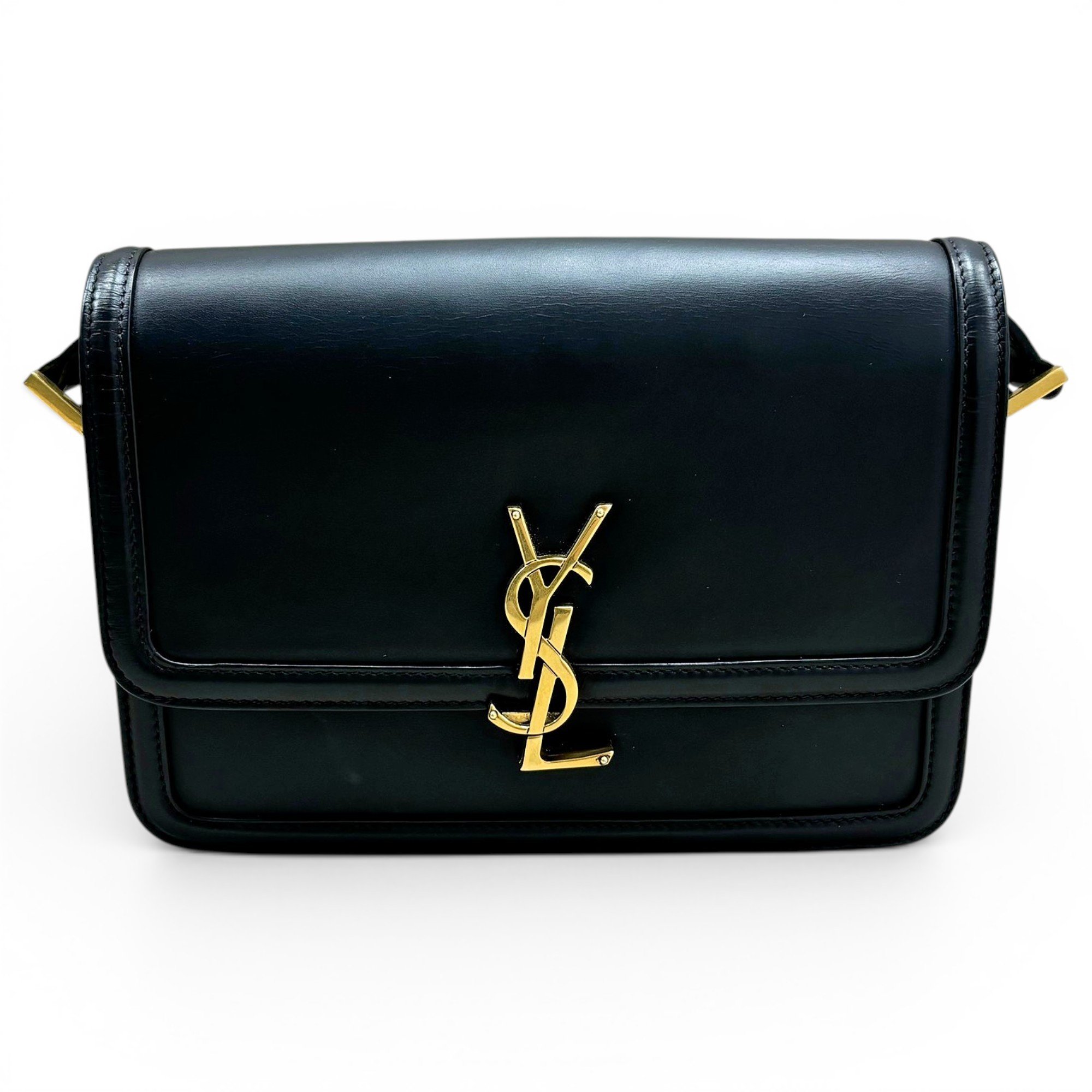 Solférino leather handbag